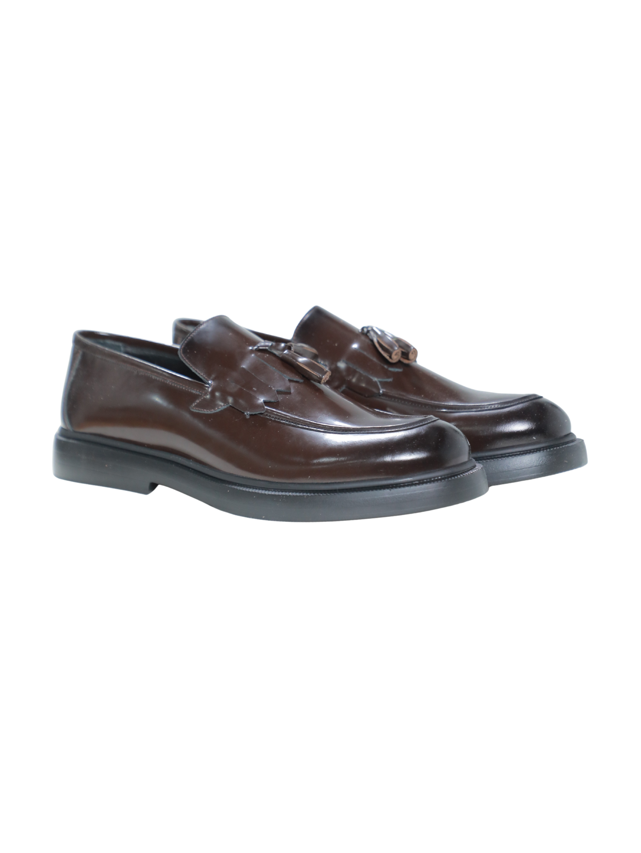Slip On Classy Dark Brown Leather Shoes