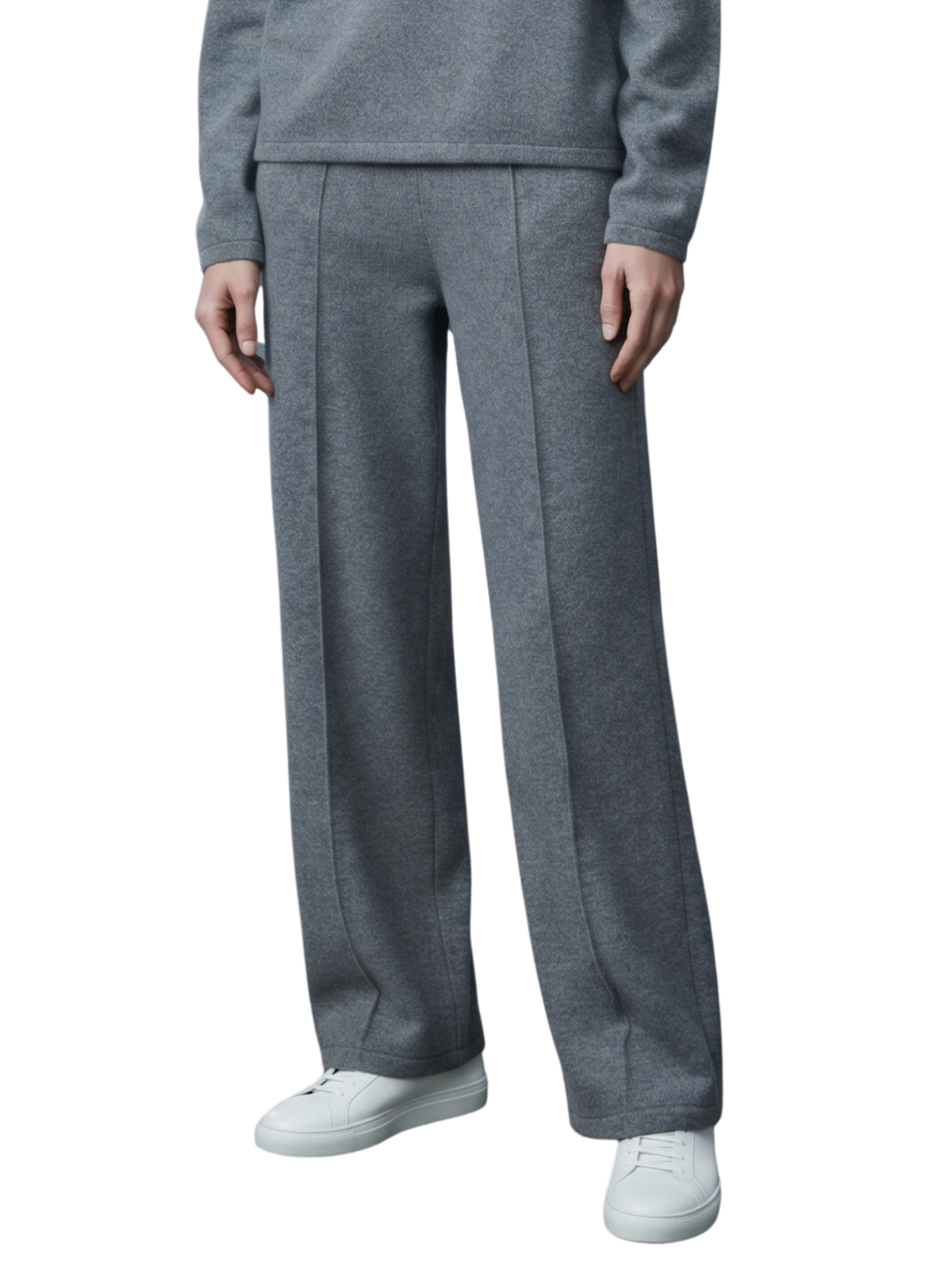 Grey Crewneck Sweater and Pants Set