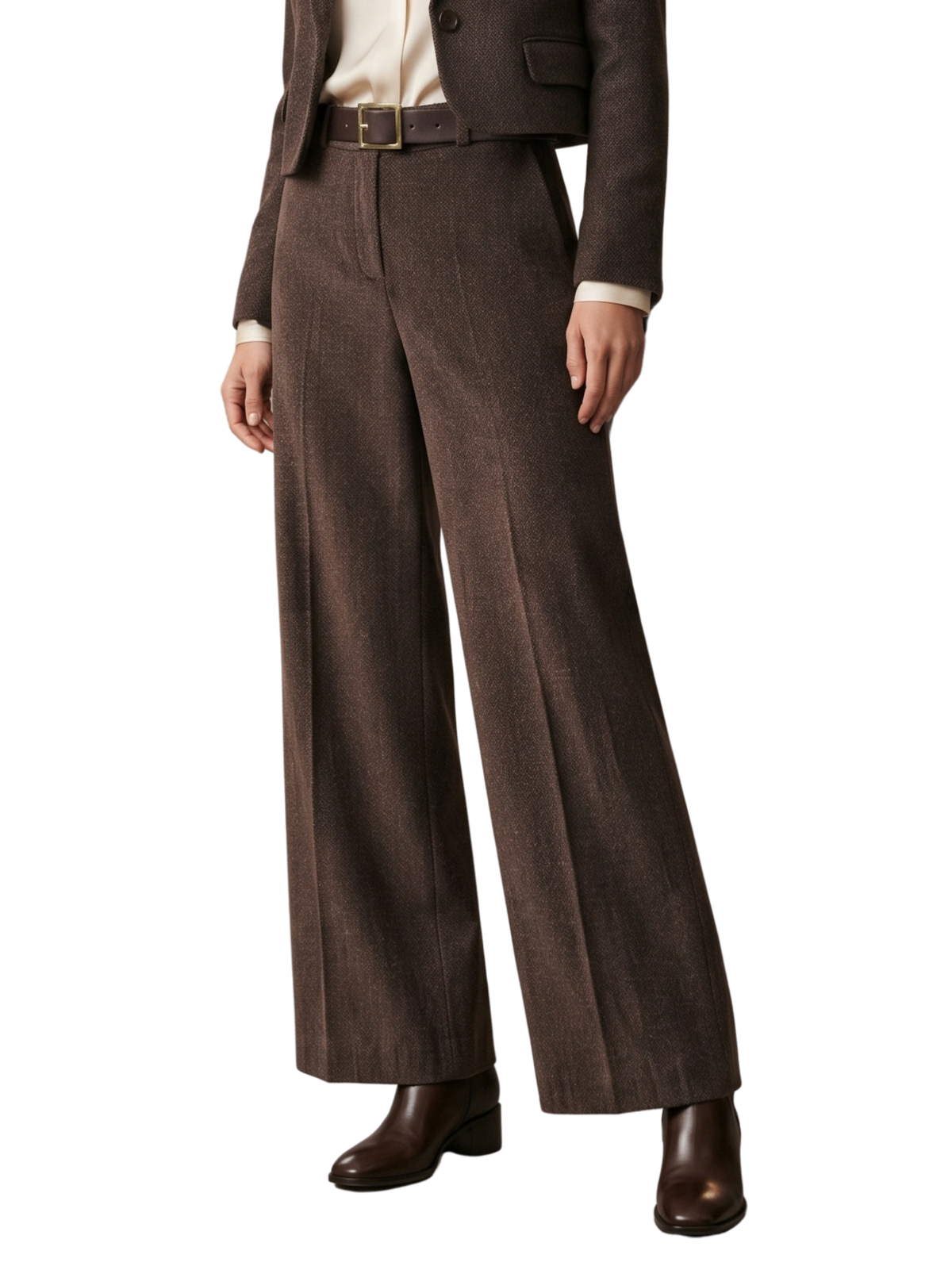 Brown Wide-Leg Pant