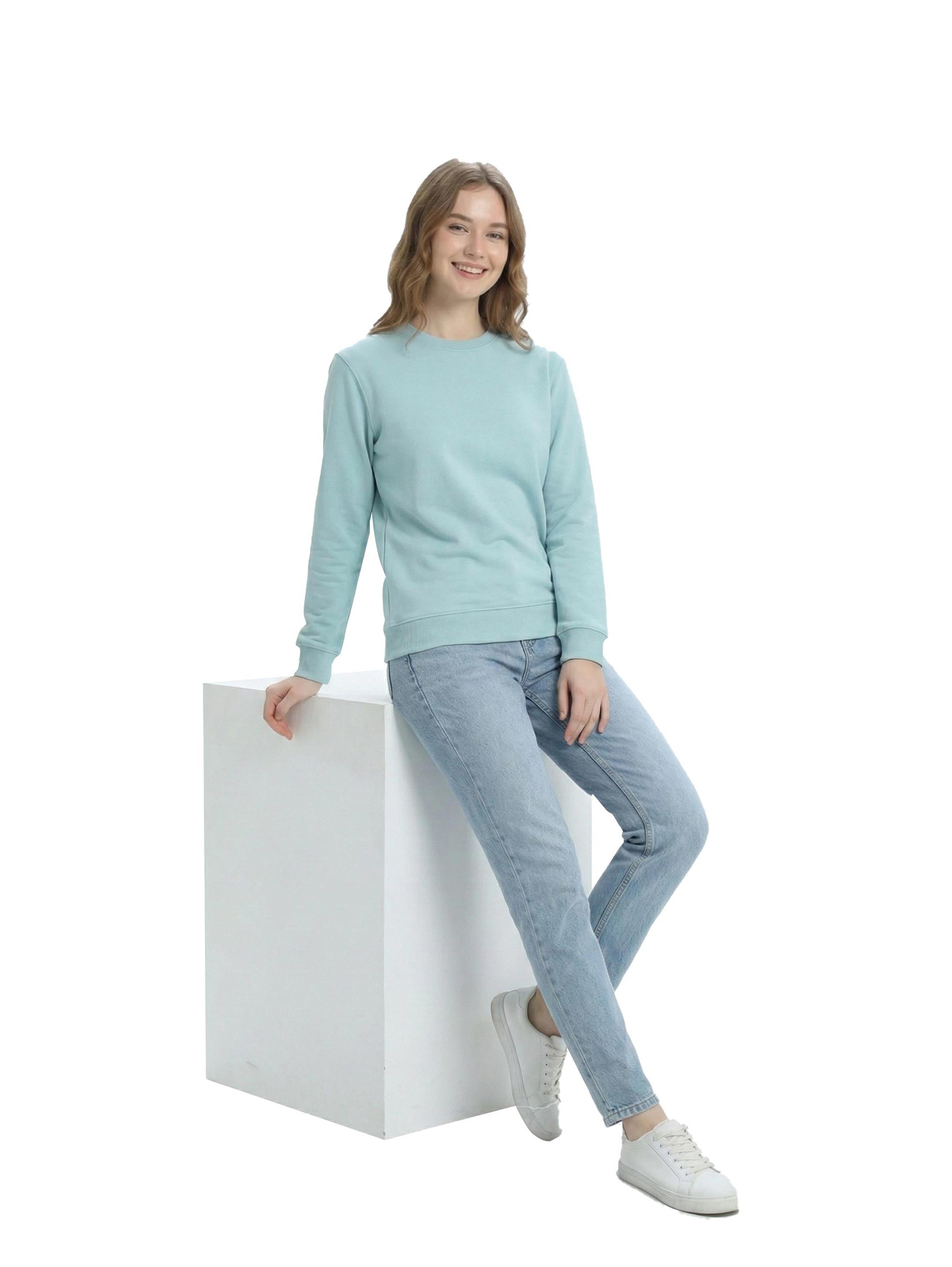 Blue Sweater Fleece Inside Cotton Outside