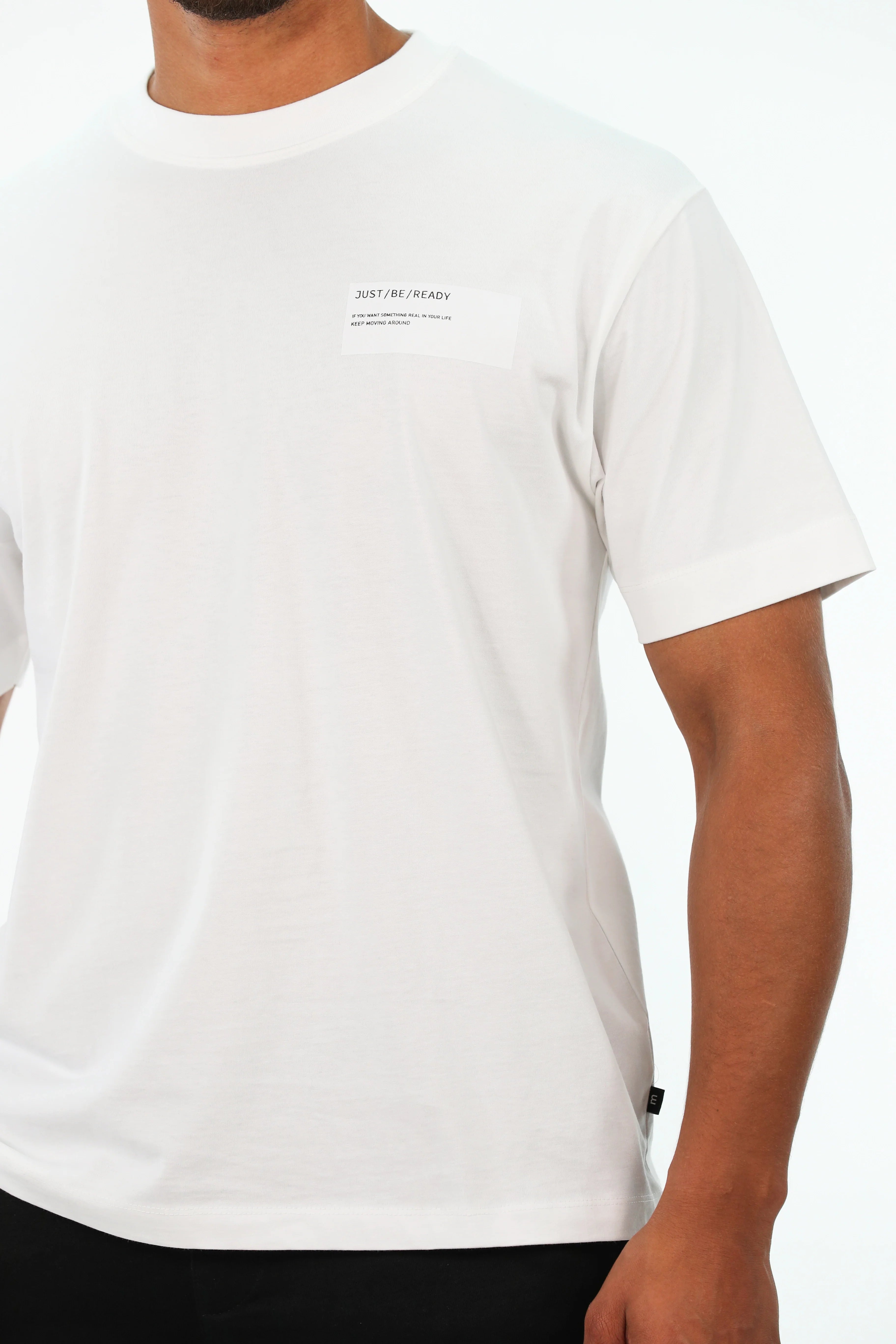 Oversized White T-shirt With Simple Design