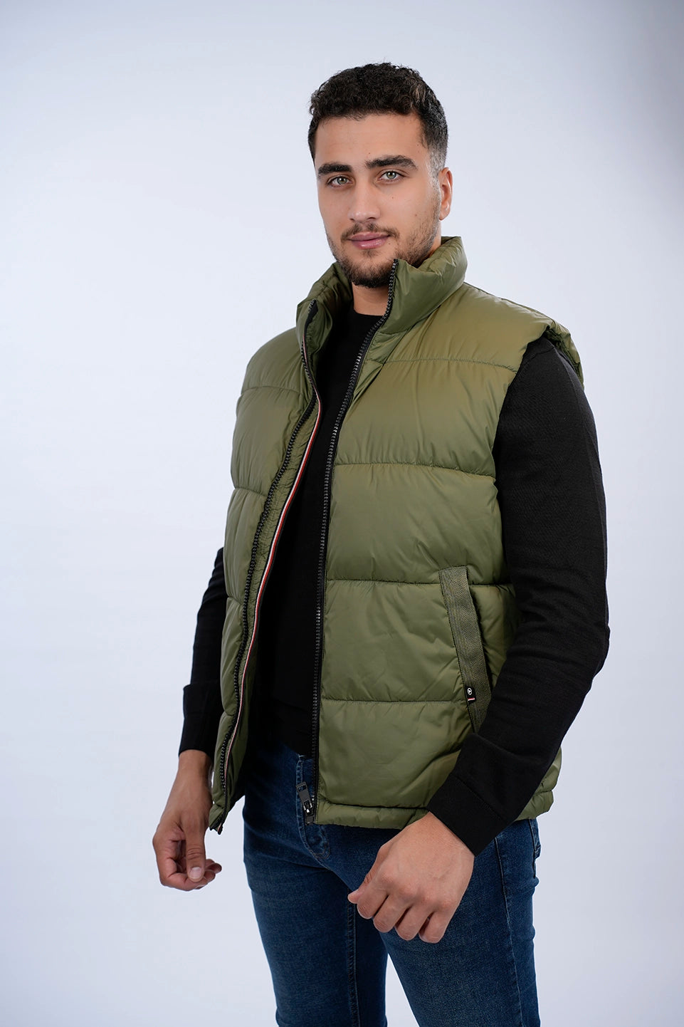 Tom Tailor Olive Puffer Vest