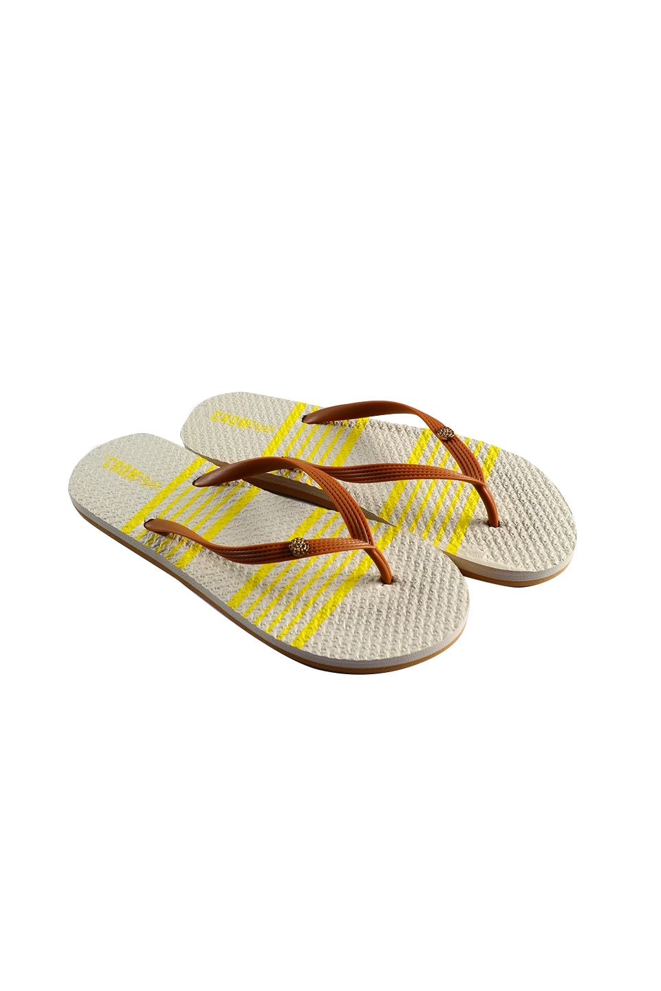 Brown Flip Flop With Toe Strap