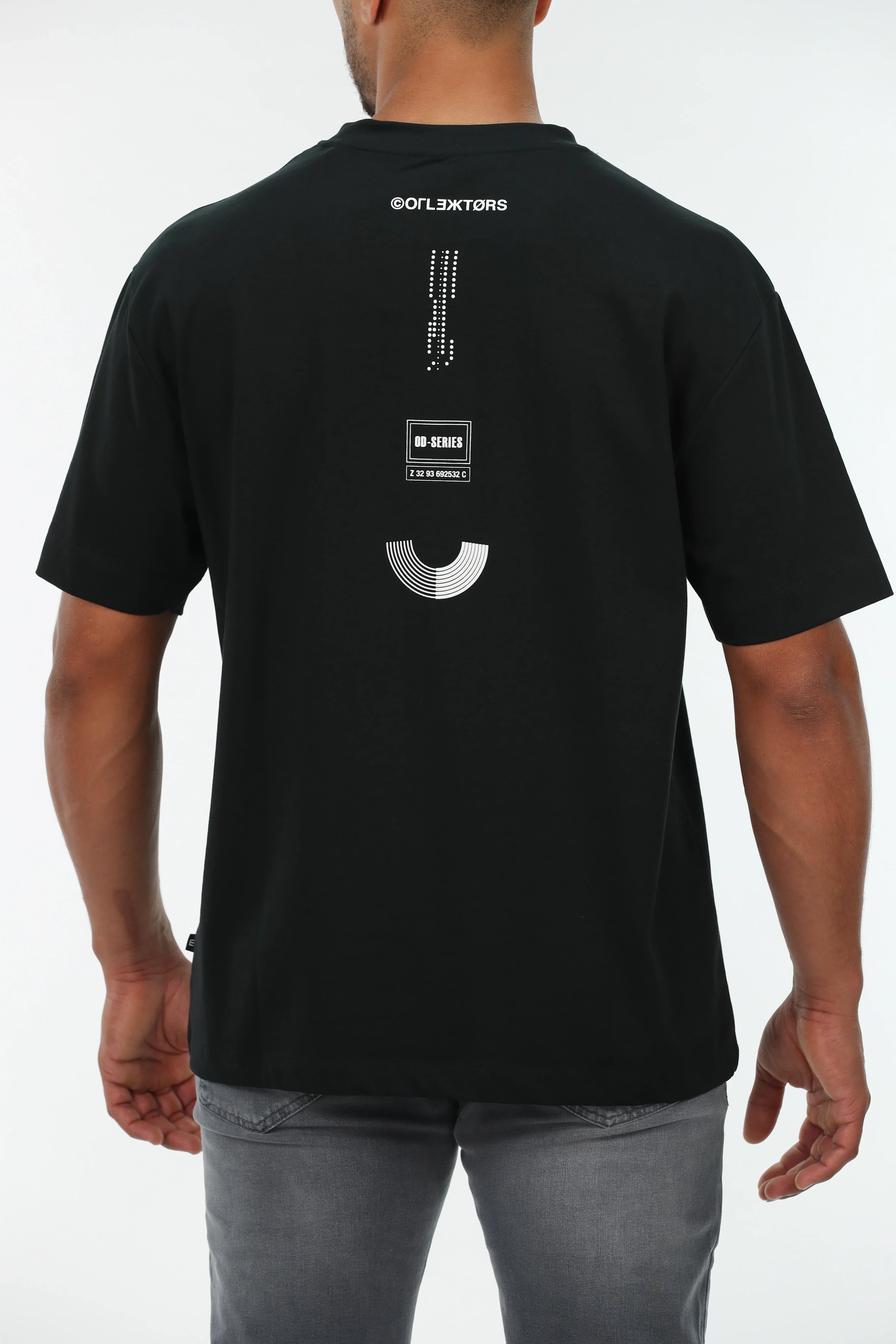 Oversized Black T-shirt With Back Design