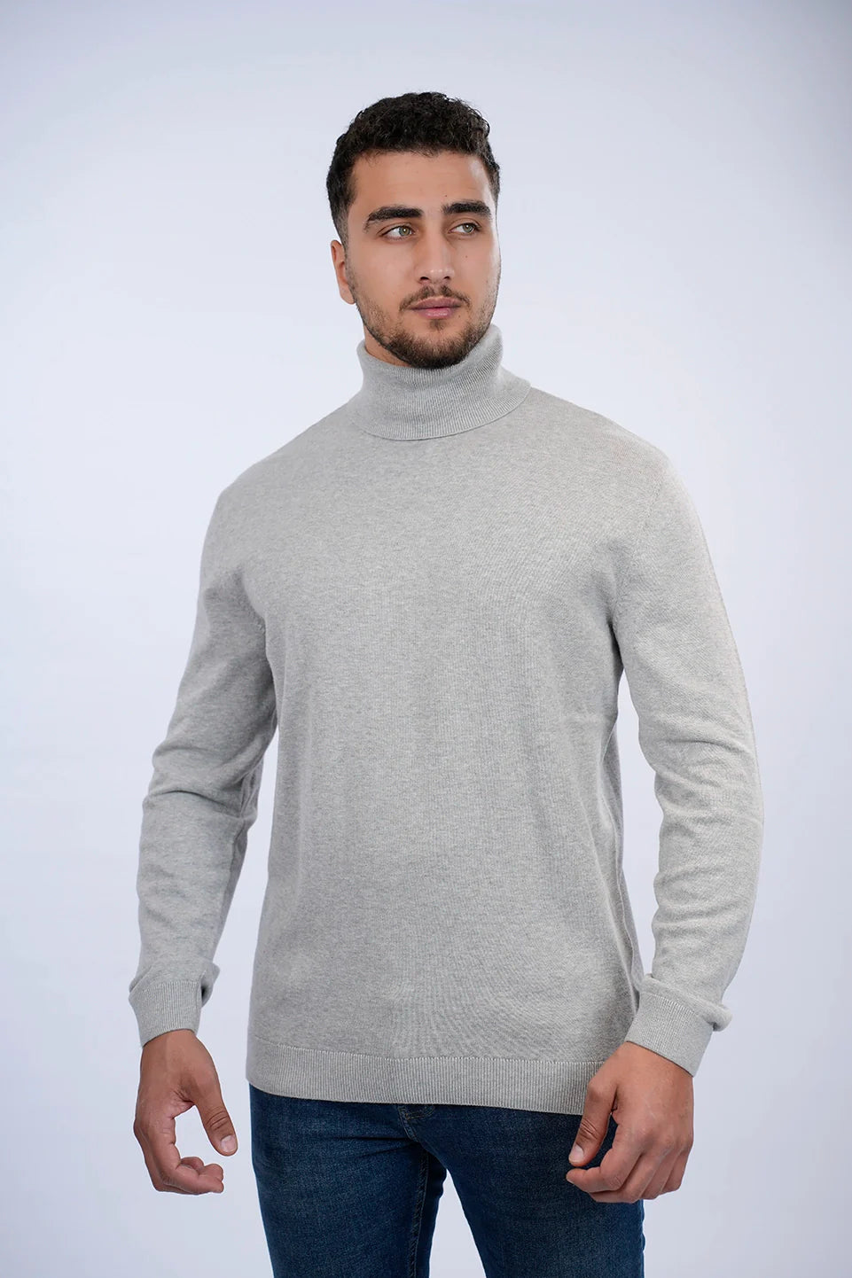 Tom Tailor Grey Turtle Neck Basic Sweater