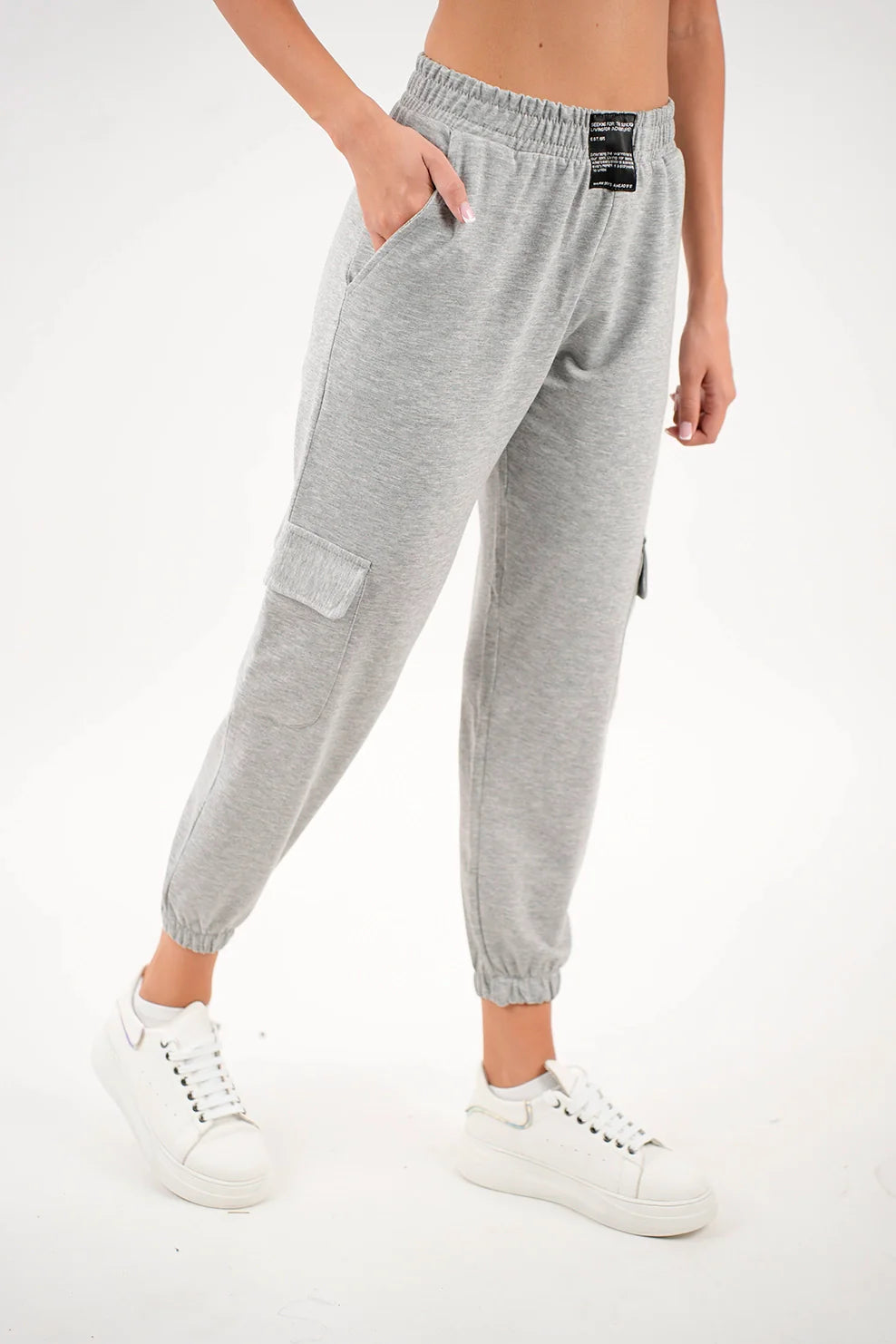 Grey Cargo Jogging