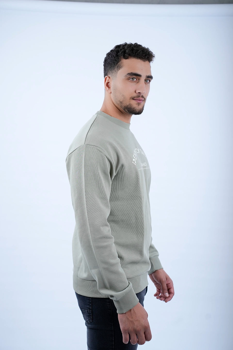 Tom Tailor Light Khaki Sweater With Front Logo Design