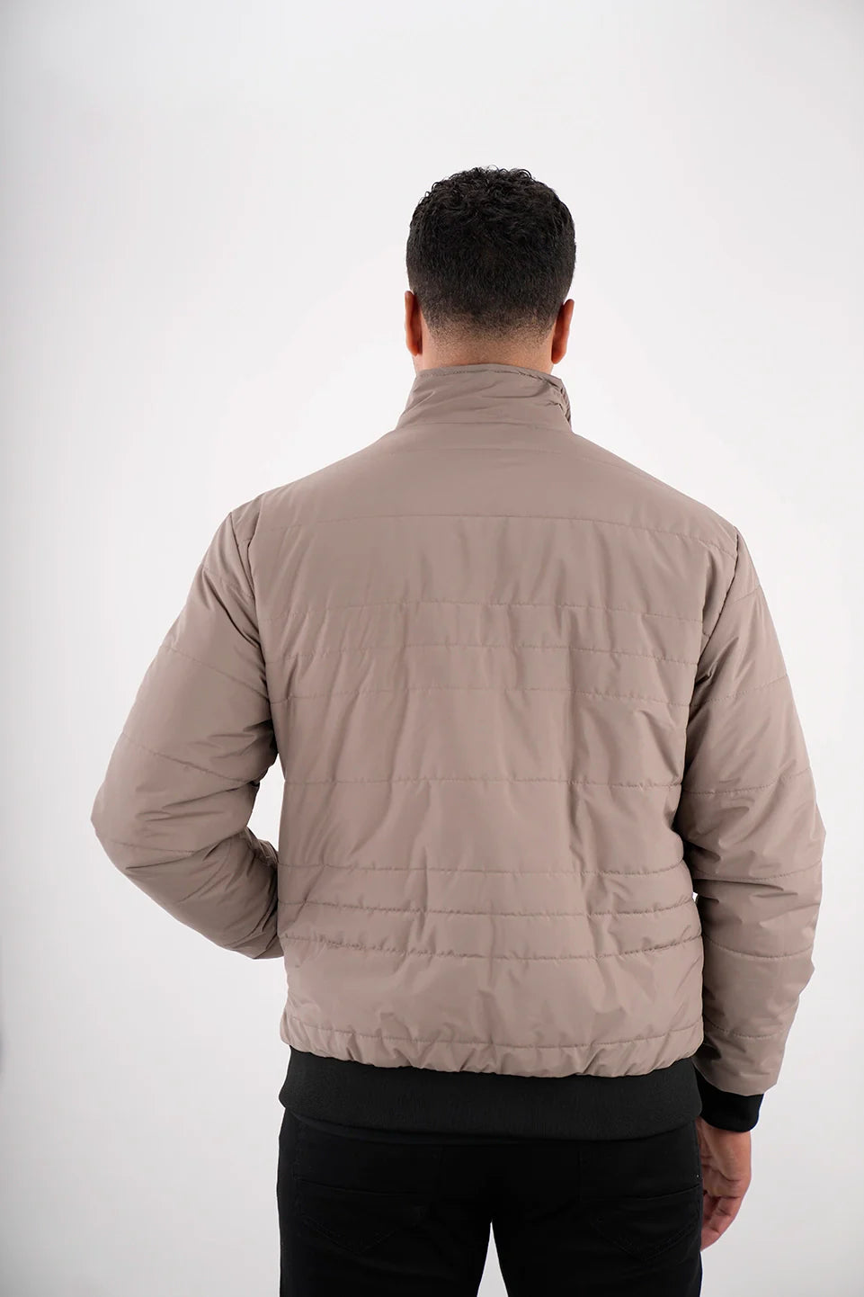 Beige Jackets With Black Code