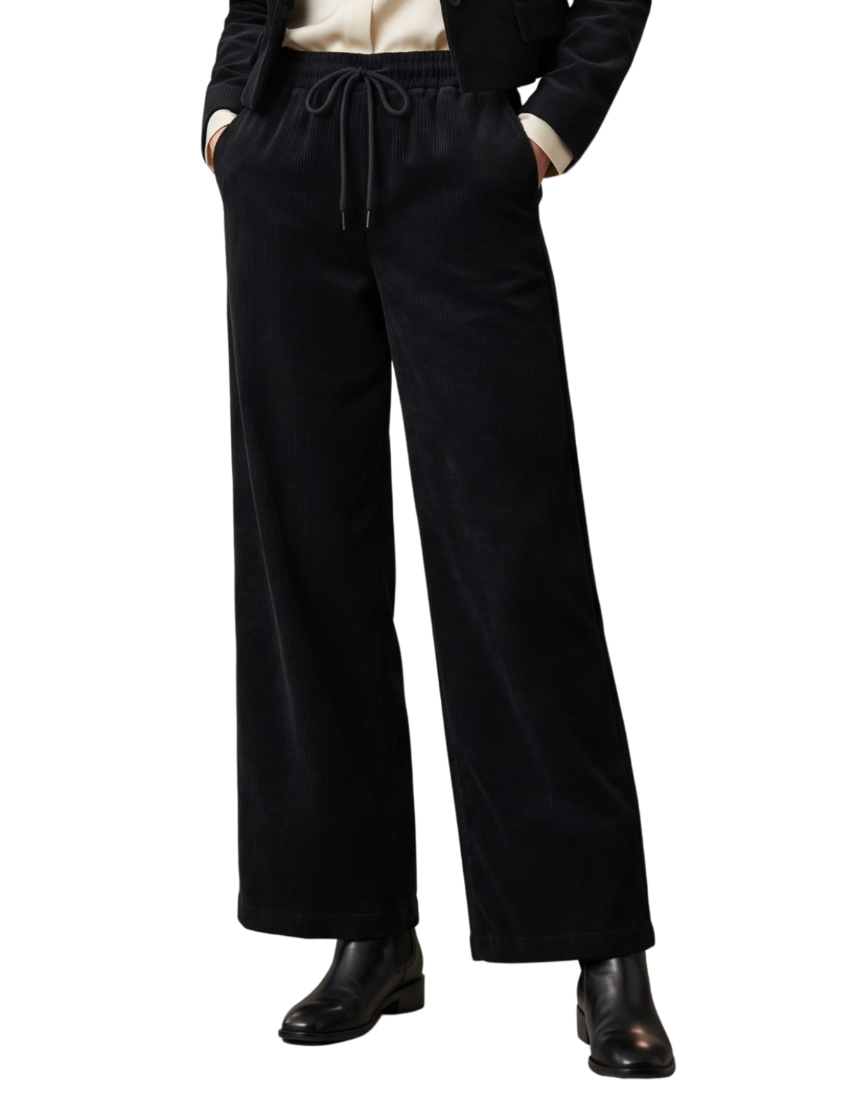 Black Pant With Elastic Band