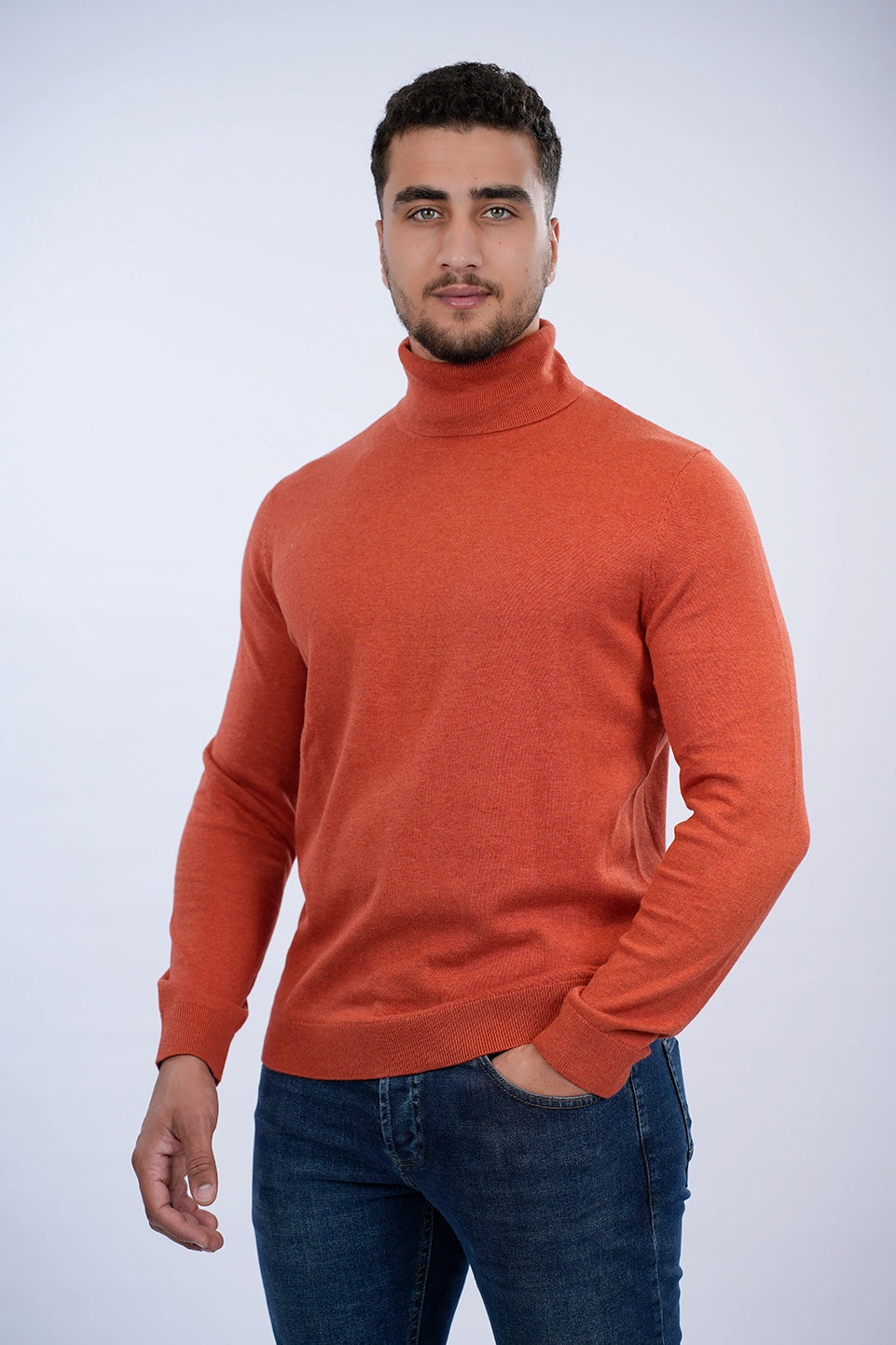 Tom Tailor Orange Turtle Neck Basic