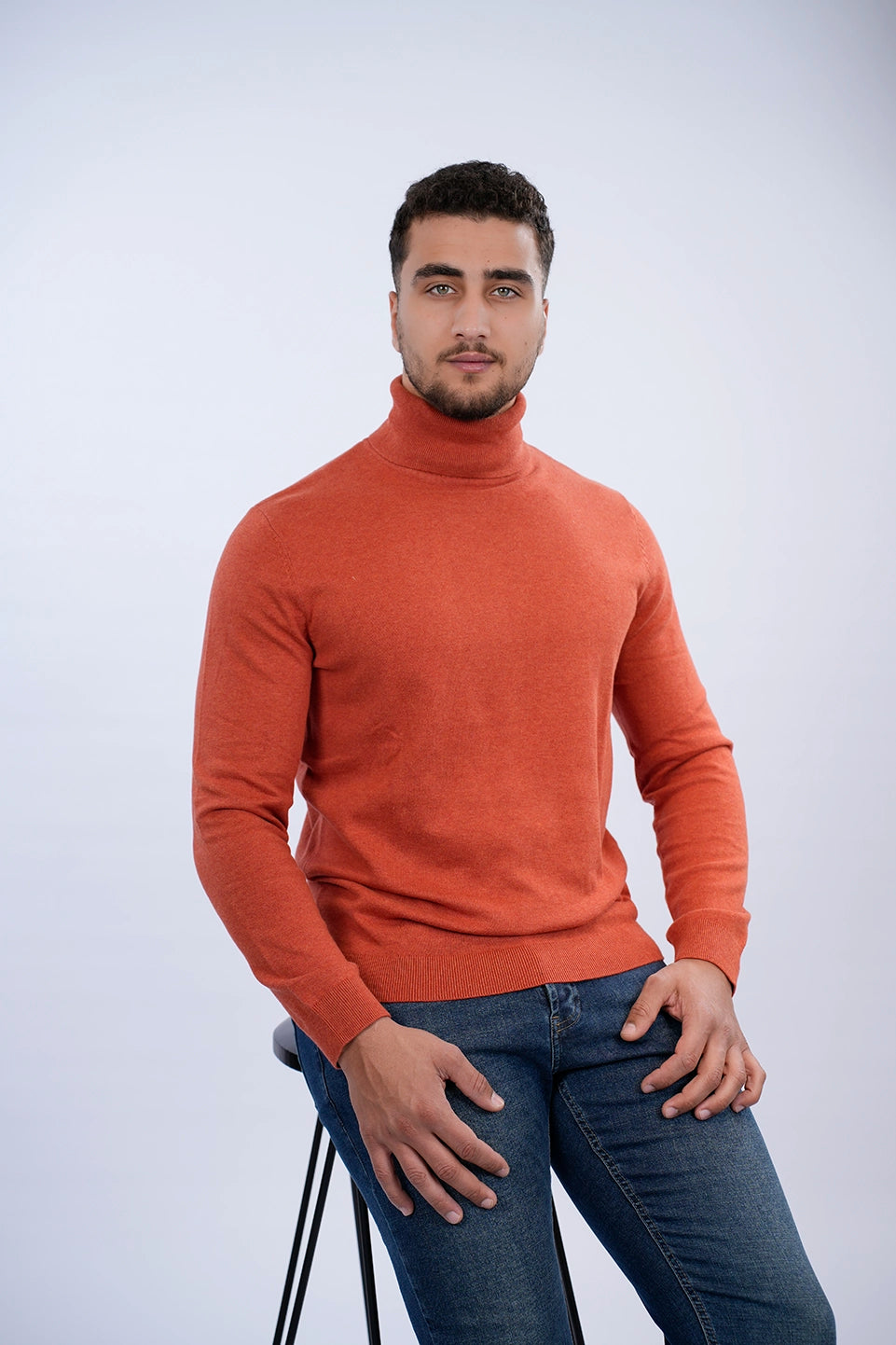 Tom Tailor Orange Turtle Neck Basic