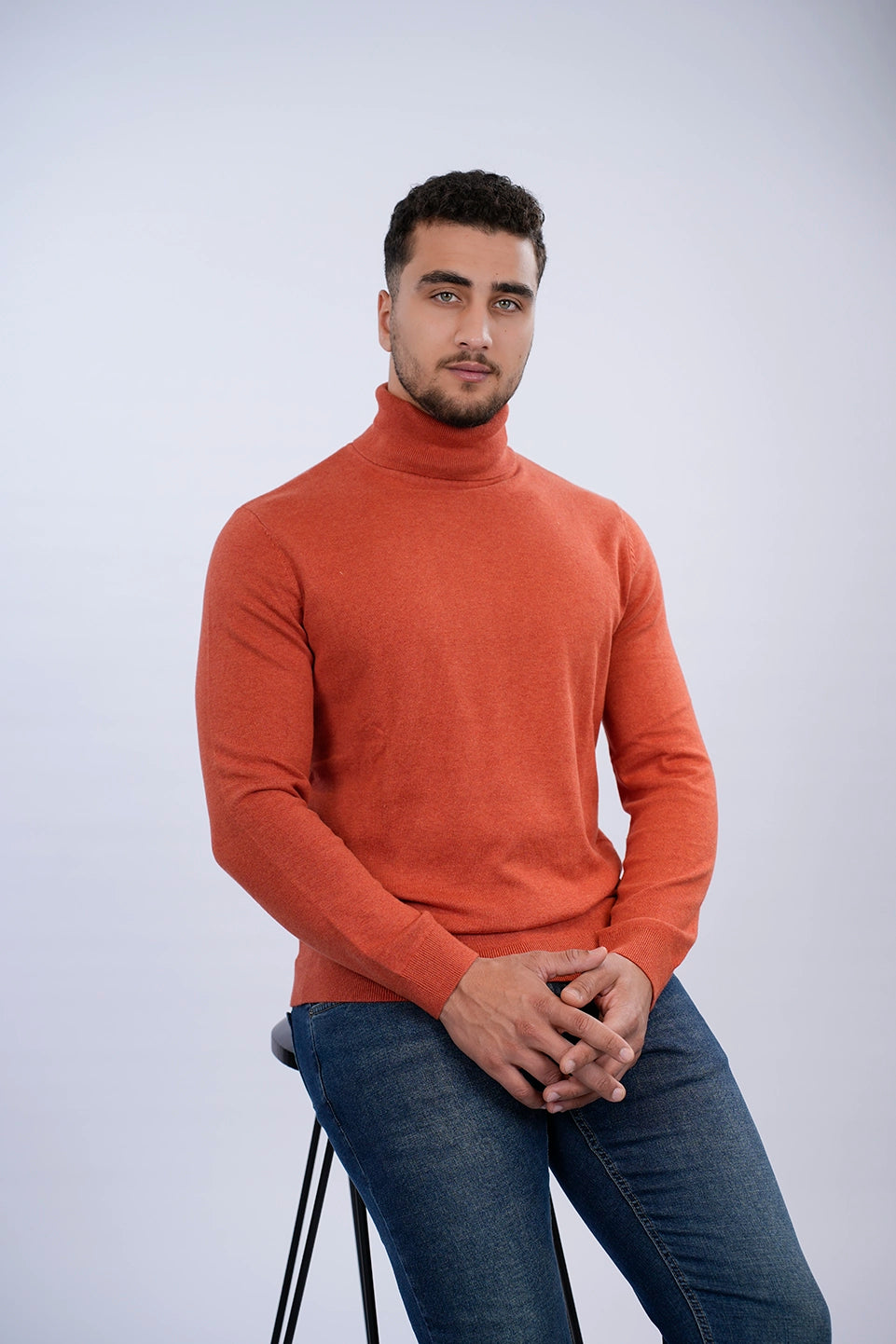 Tom Tailor Orange Turtle Neck Basic