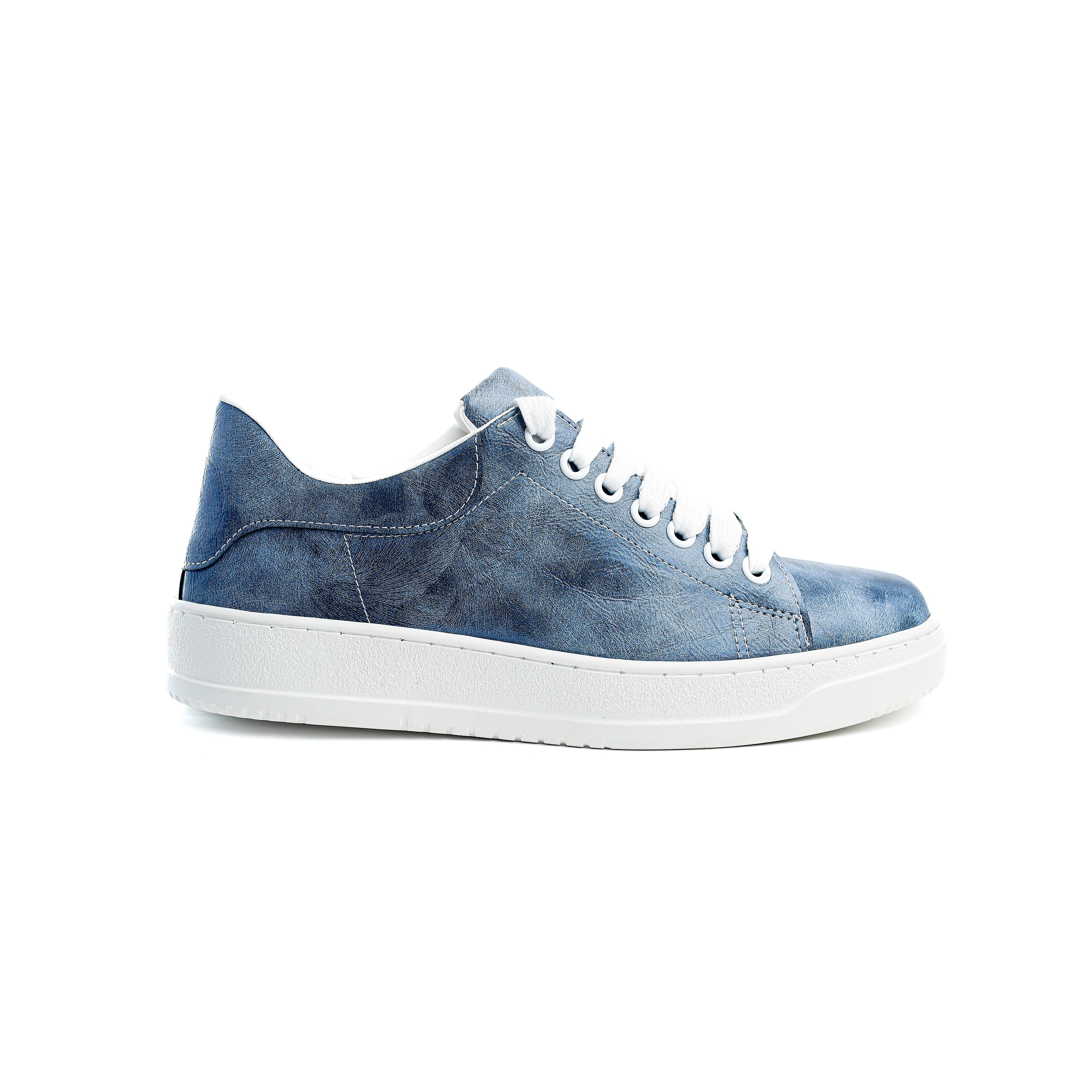 Jeans Casual Shoes With Wide White Laces