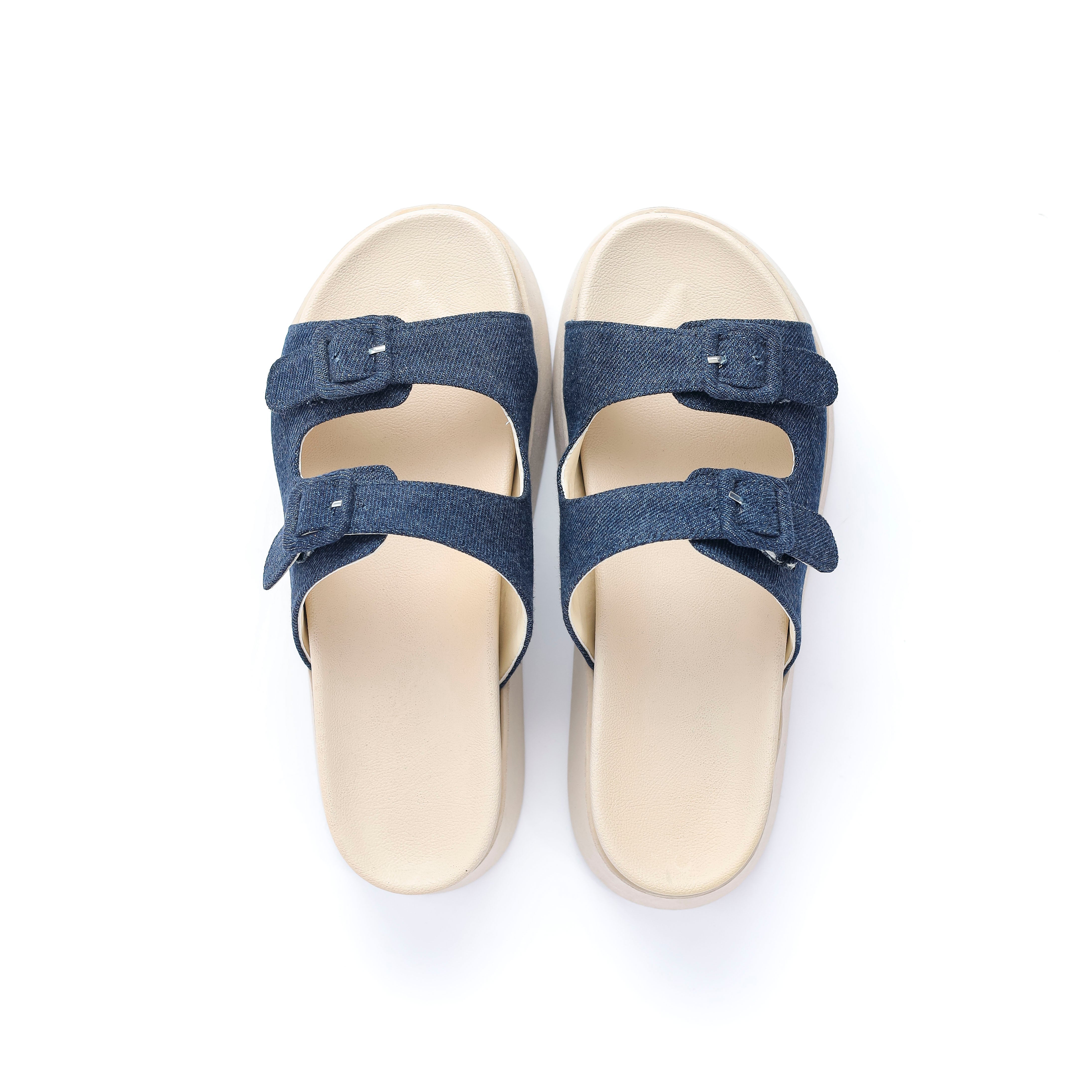 Jeans Slipper With Two Straps