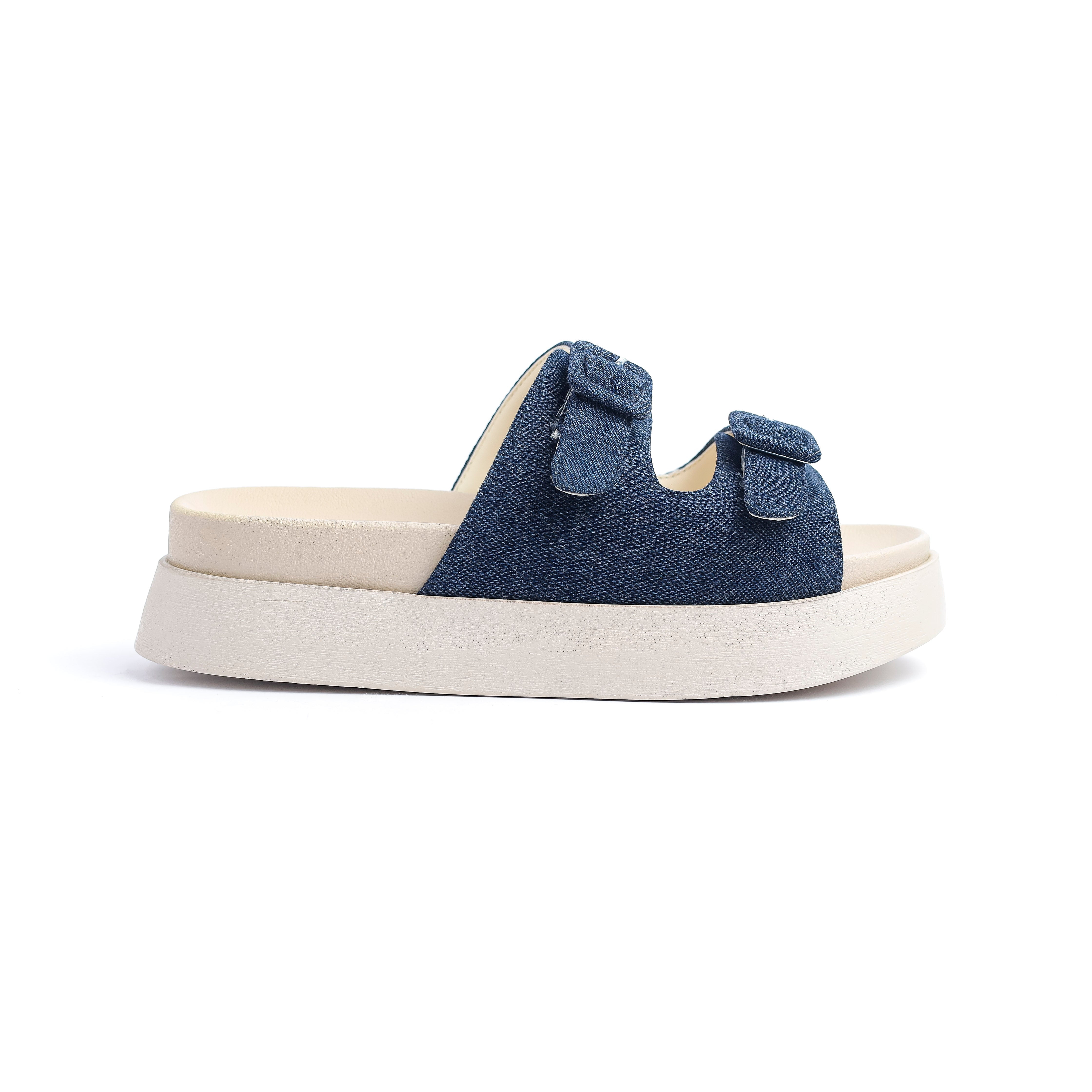 Jeans Slipper With Two Straps