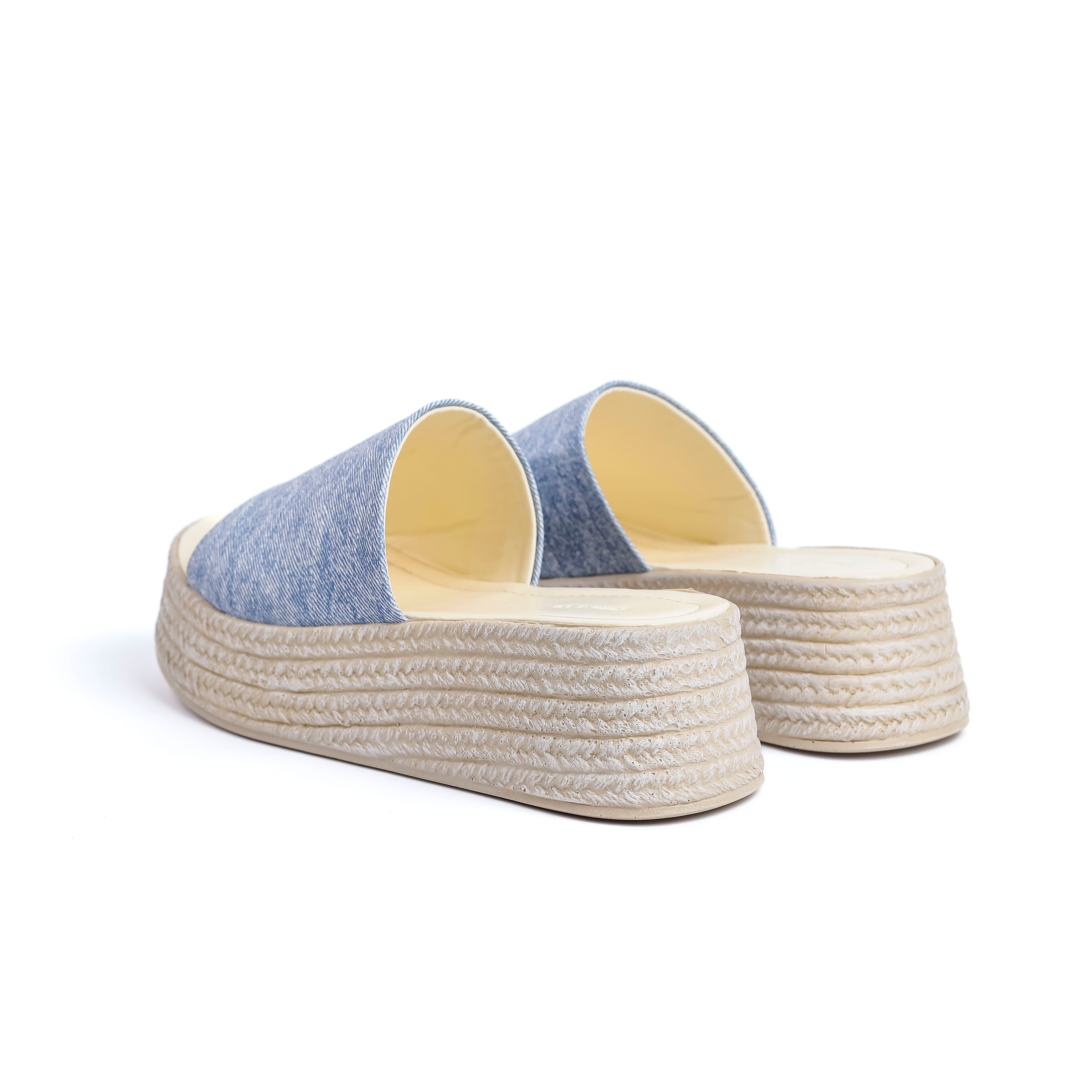 Thick Sole One Strap Slip Jeans Sandal