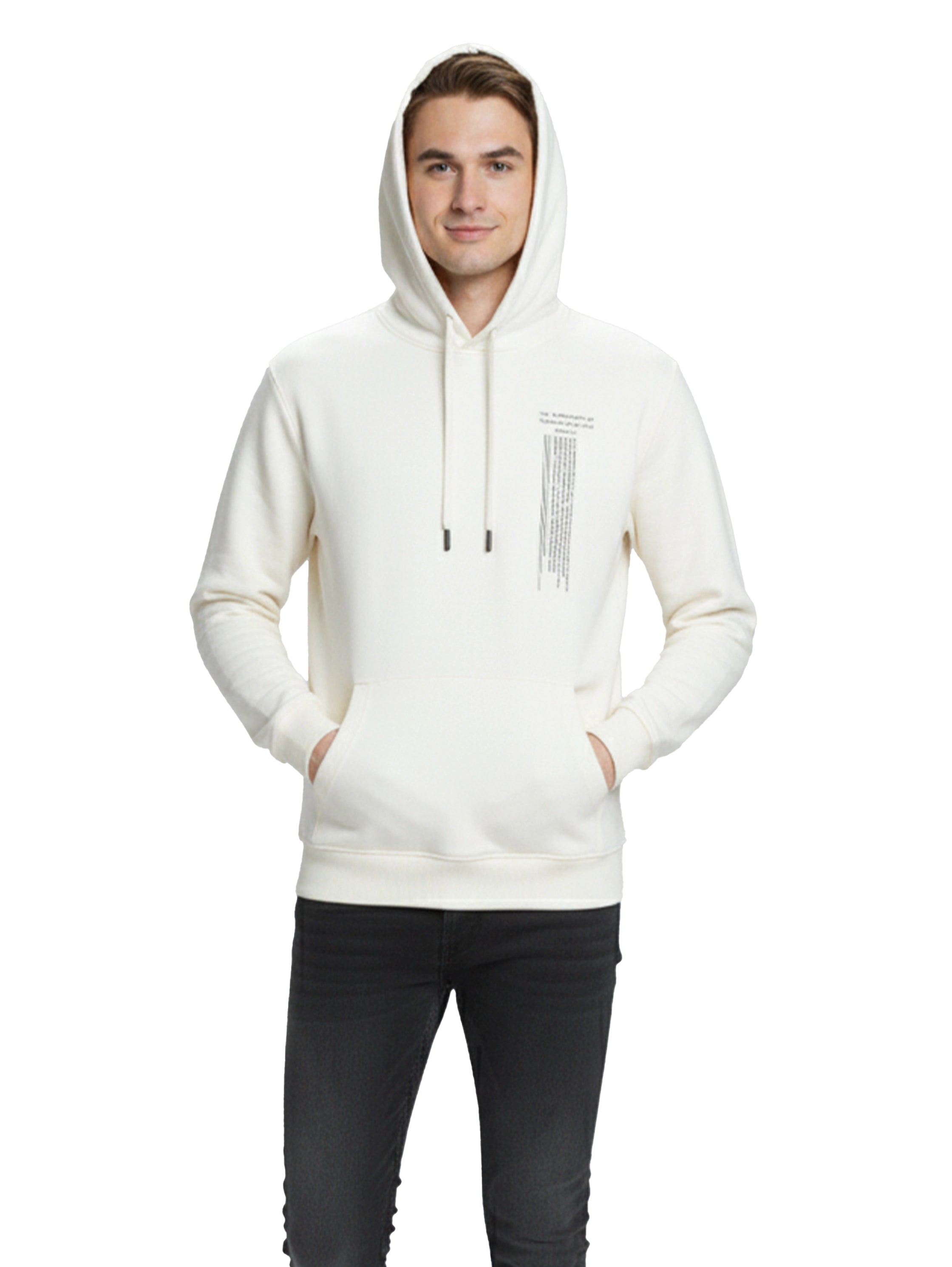 Offwhite Hoodie With Side Pockets