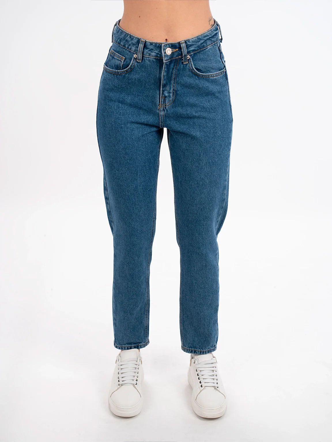 Mom Fit Blue Jeans