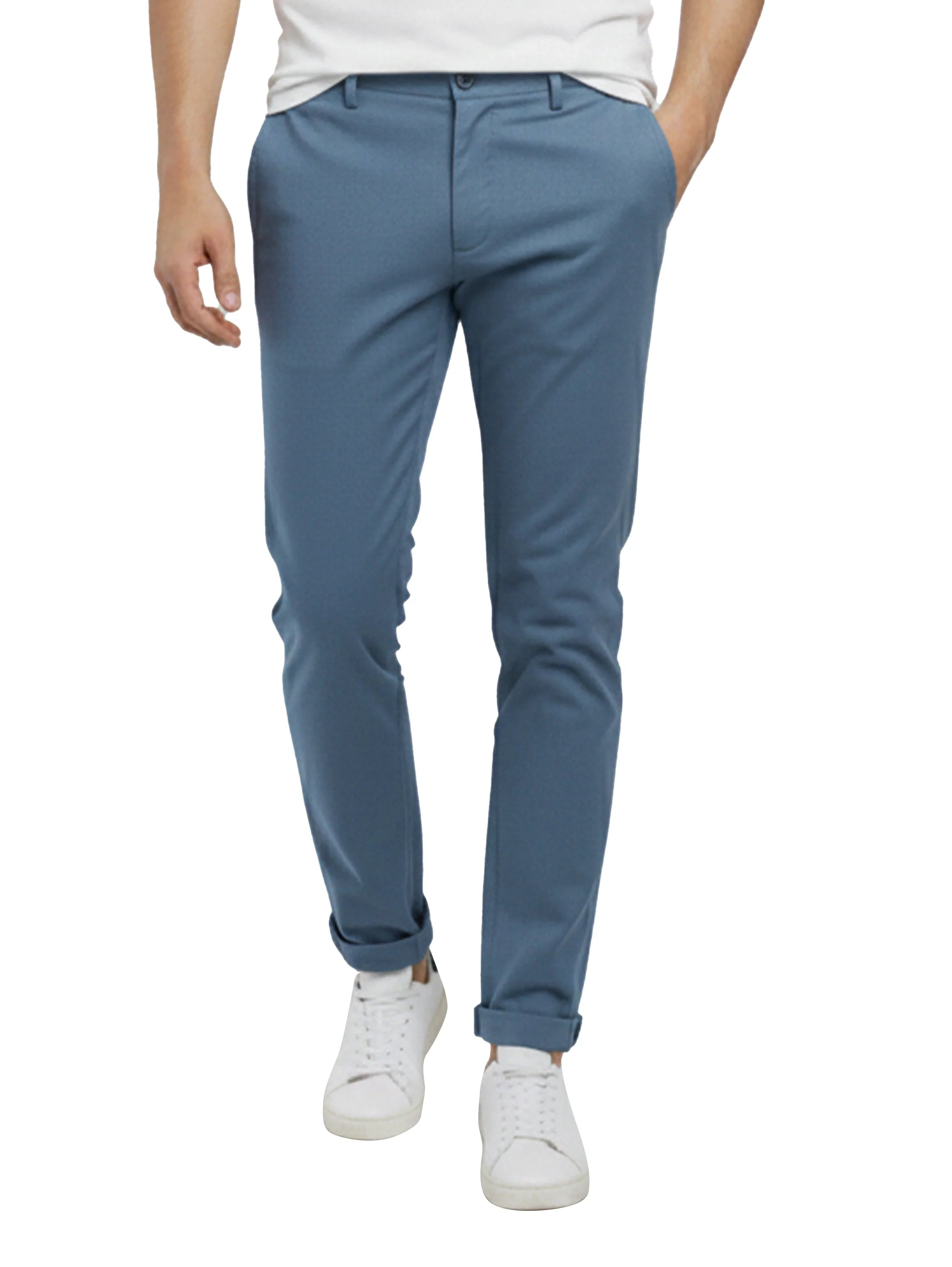 Modern Petrol Pant With Single Button Closure