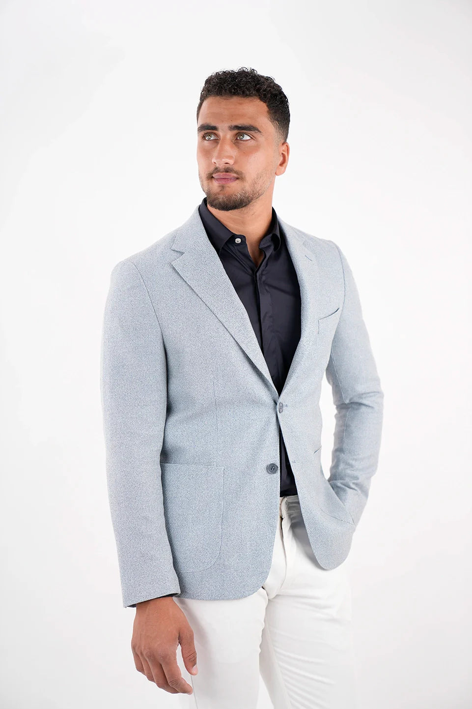 Casual Light Blue Stylish Blazer