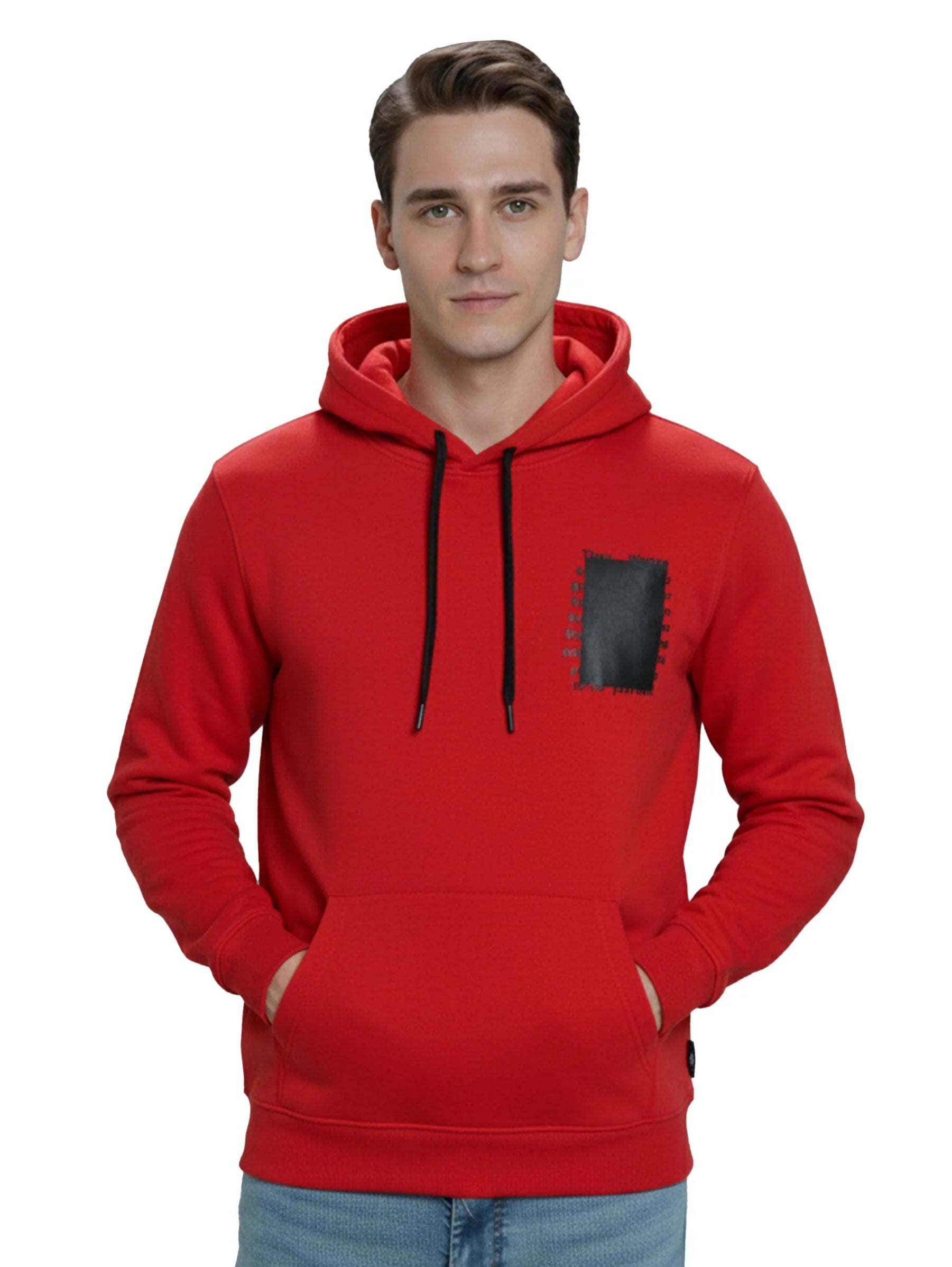 Red Hoodie With Back & Front Design