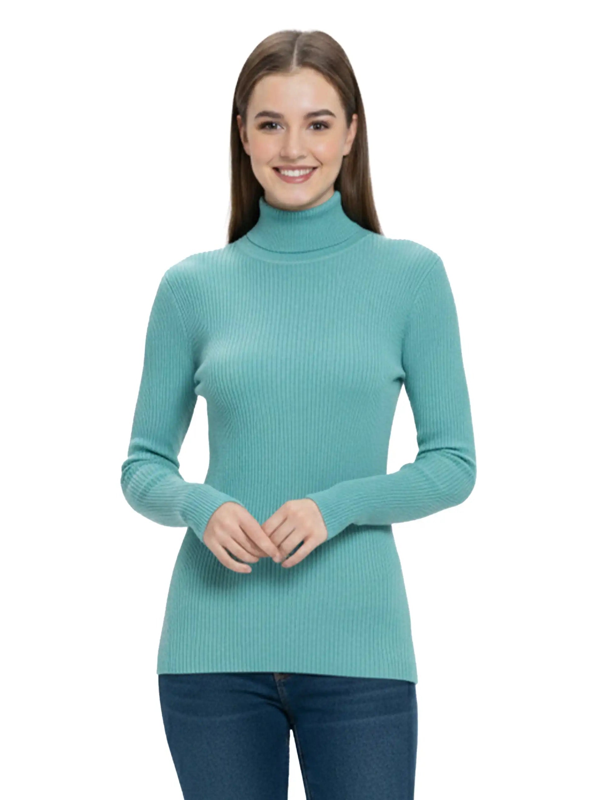 Mint Basic High Neck Sweater