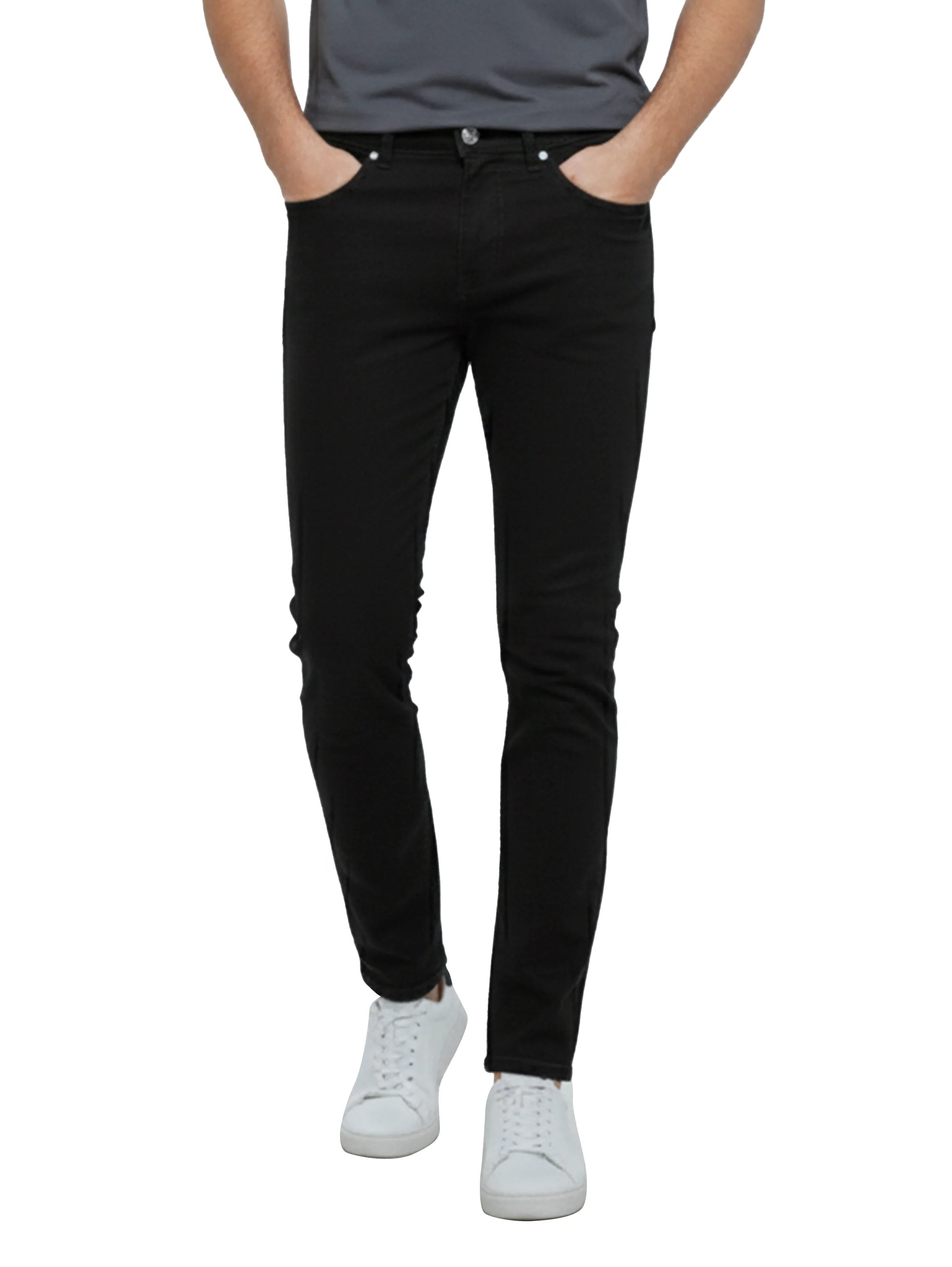Black Casual Pant With 5 Pockets Style