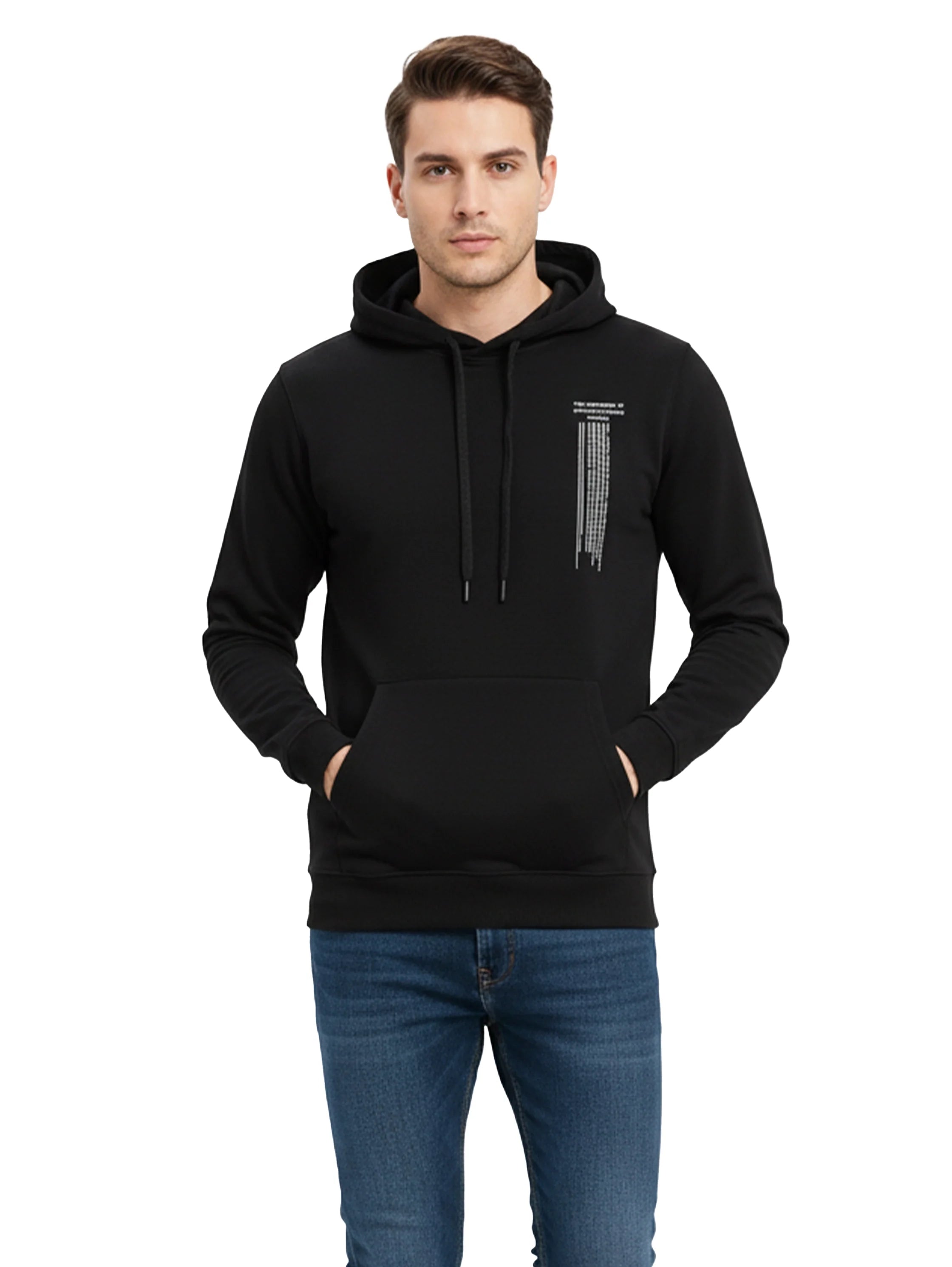 Black Hoodie With Side Pockets