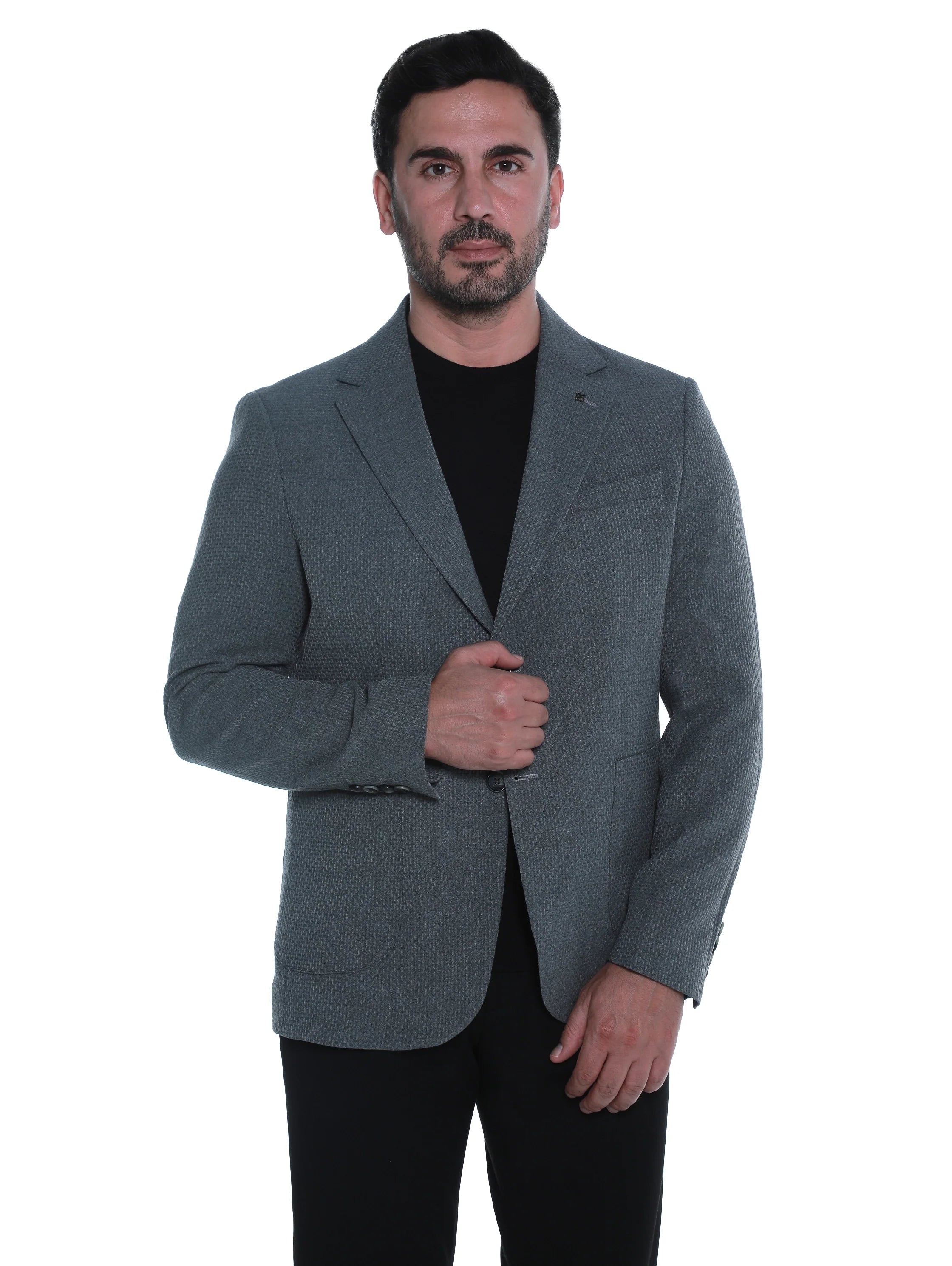 Plain Grey Smart Casual Blazer