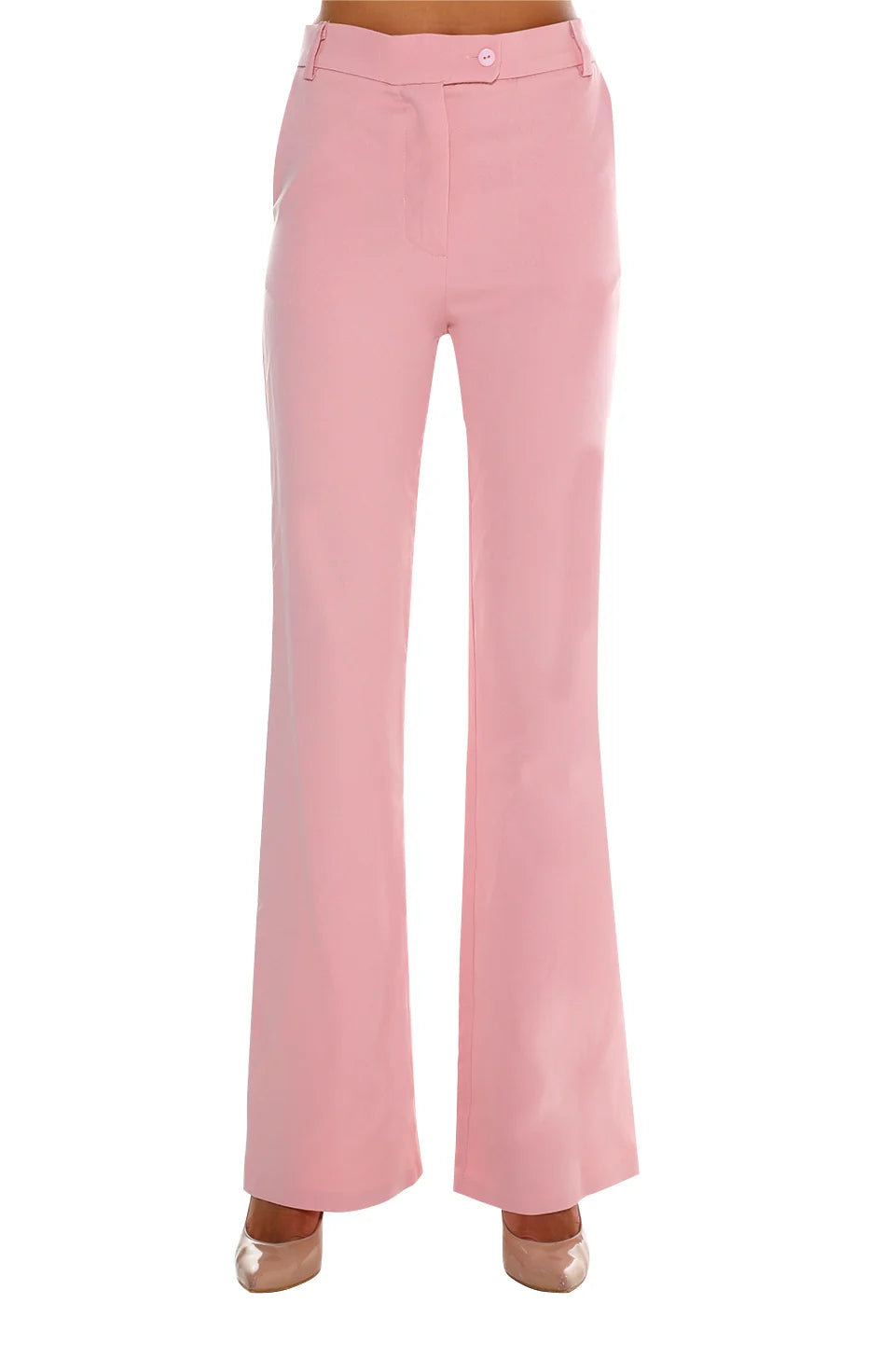 Classic Pink Flare Pants