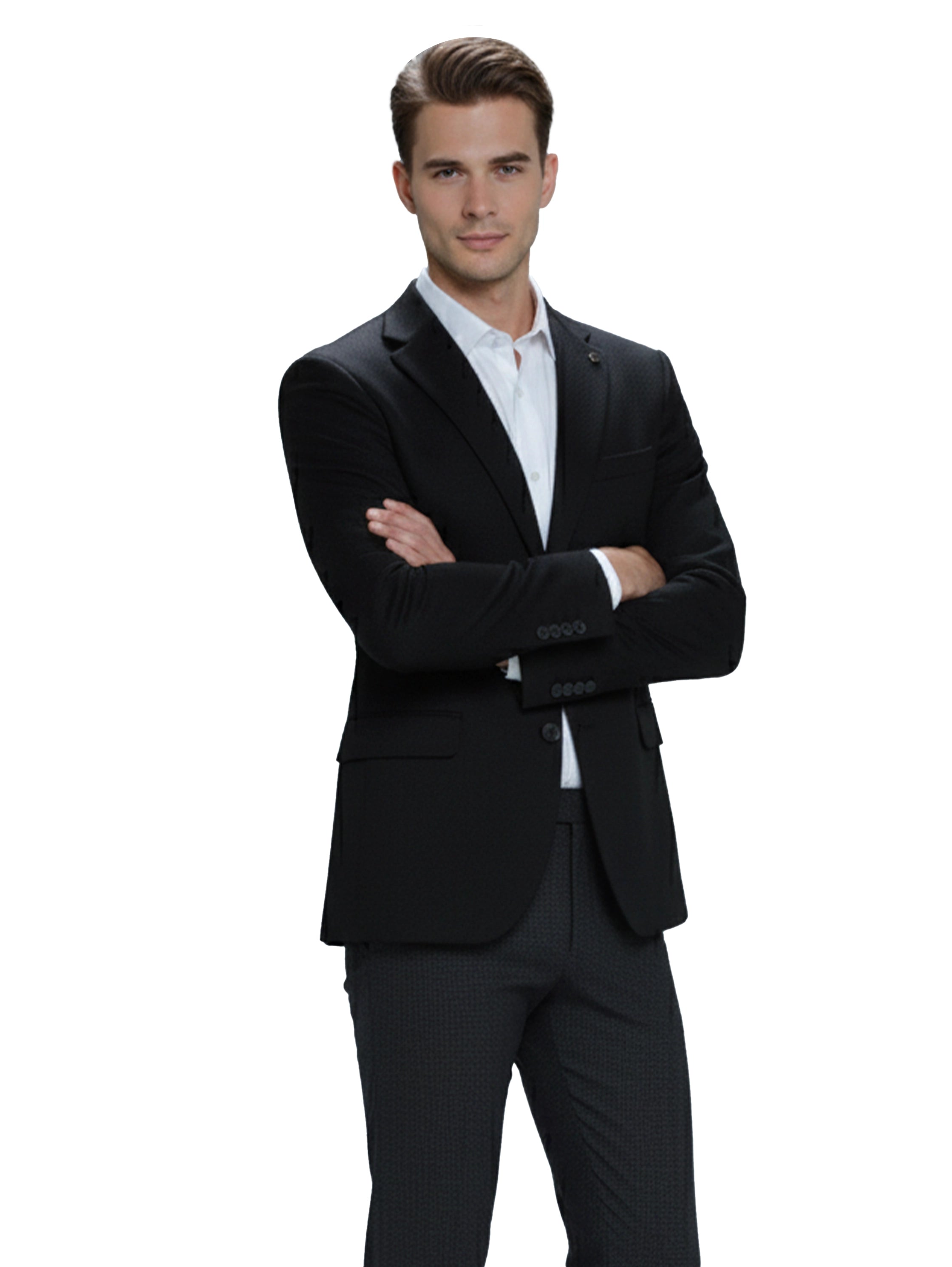 Plain Black Smart Casual Blazer