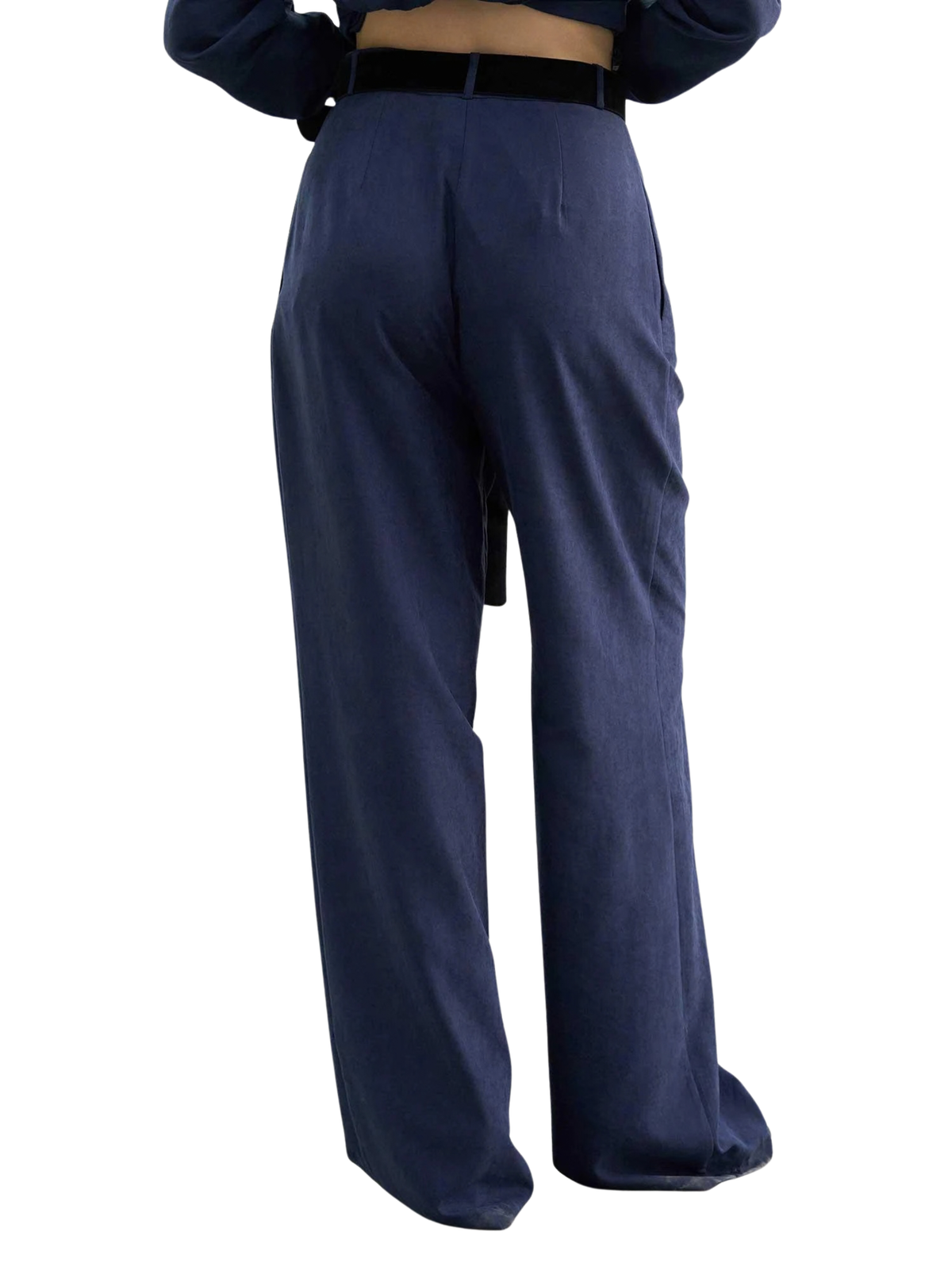 Navy High-Waisted Pant
