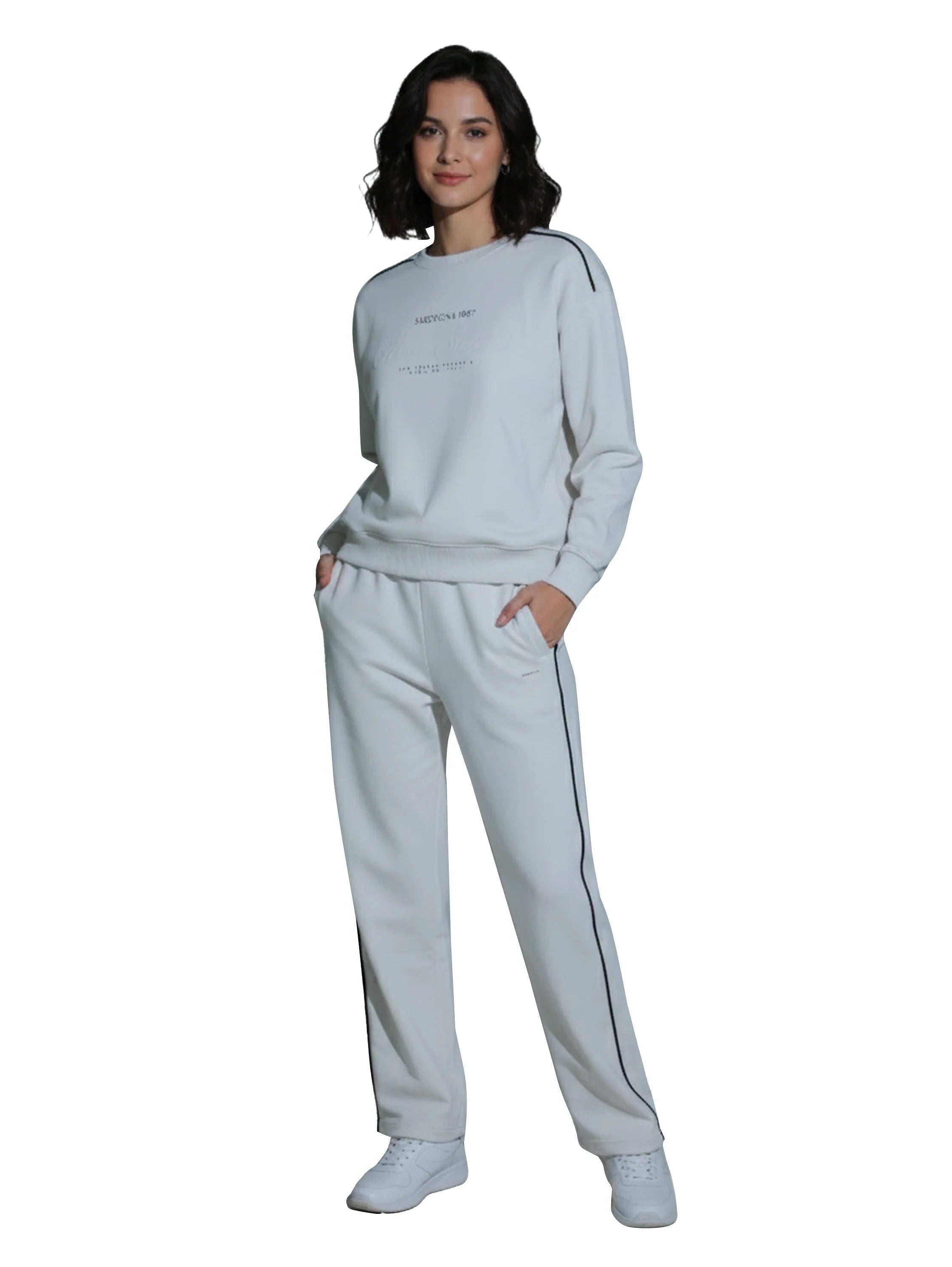 Comfortable Cotton Grey Set 2 Pieces