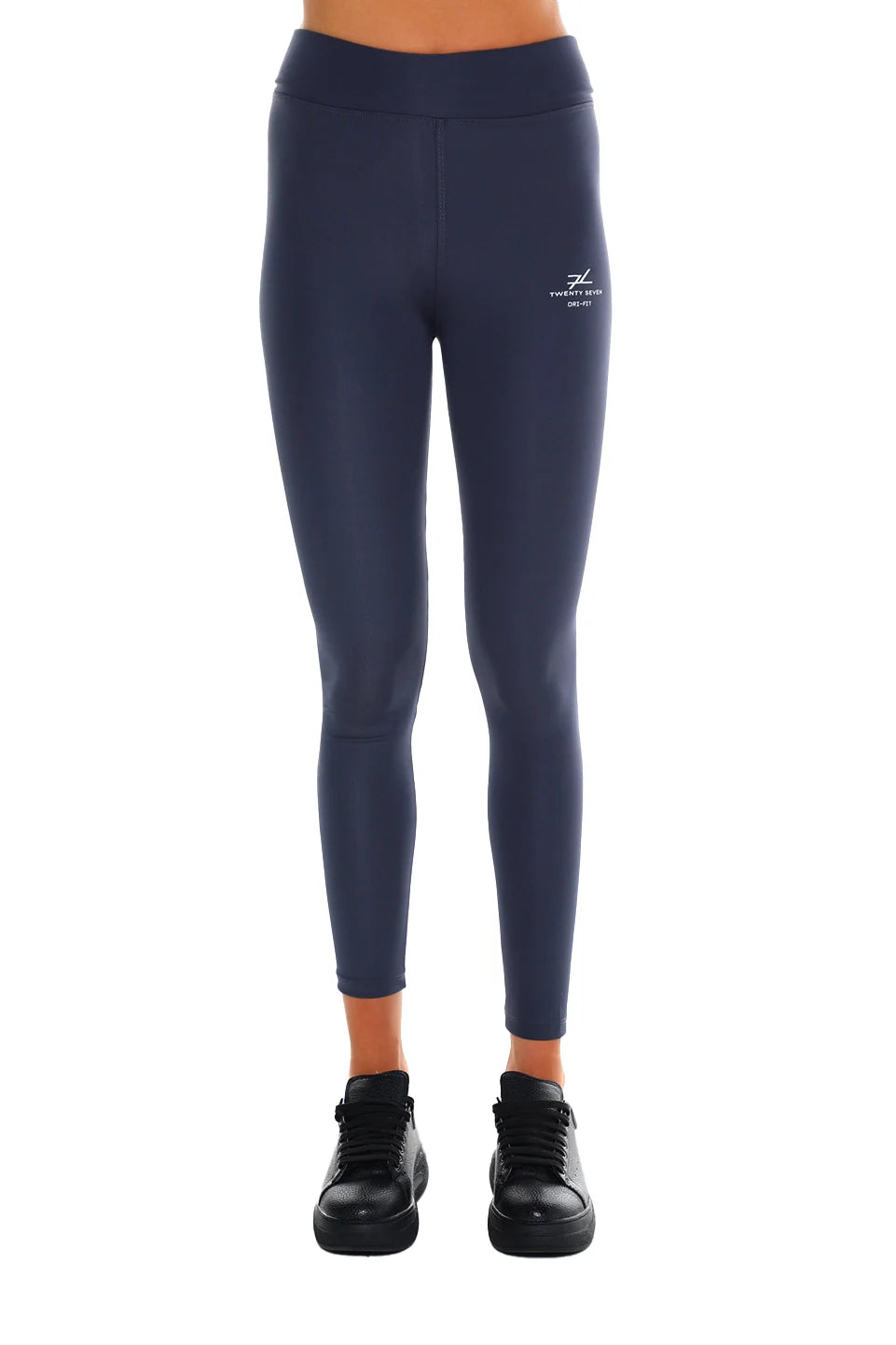 Dark Grey High Waist Active Legging With Logo