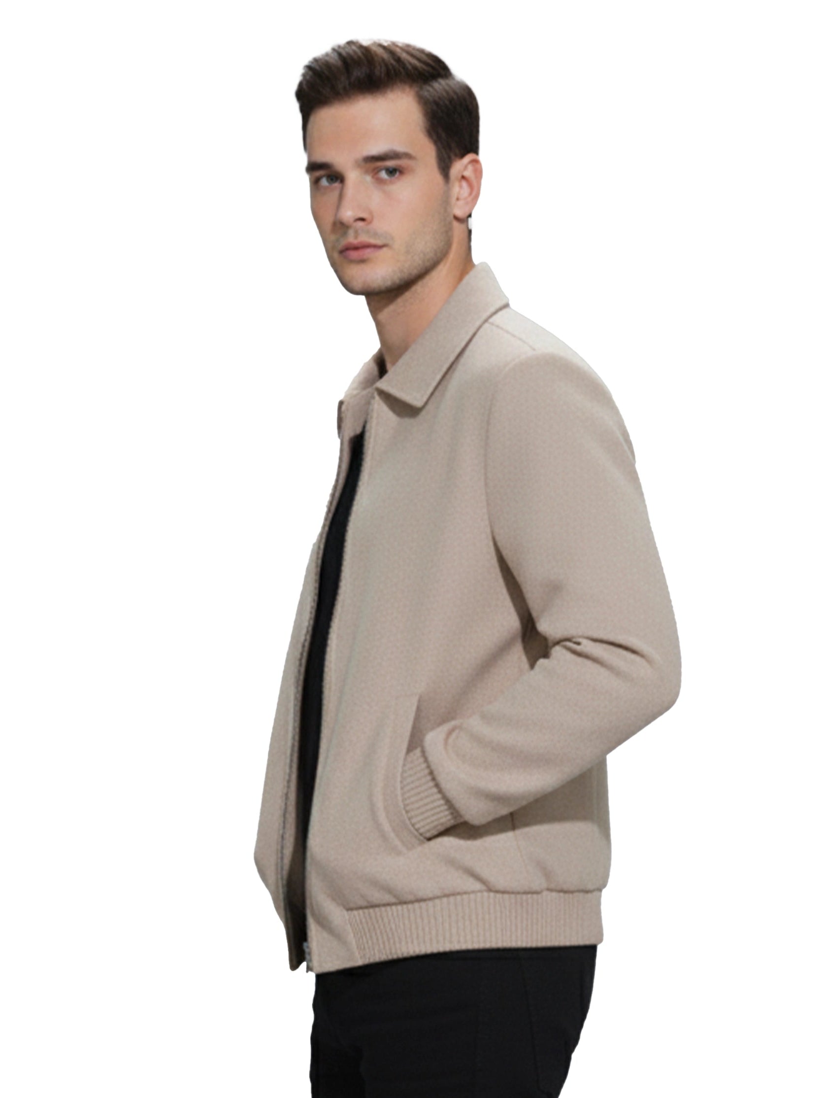 Beige Coat With Removable Inside Layer