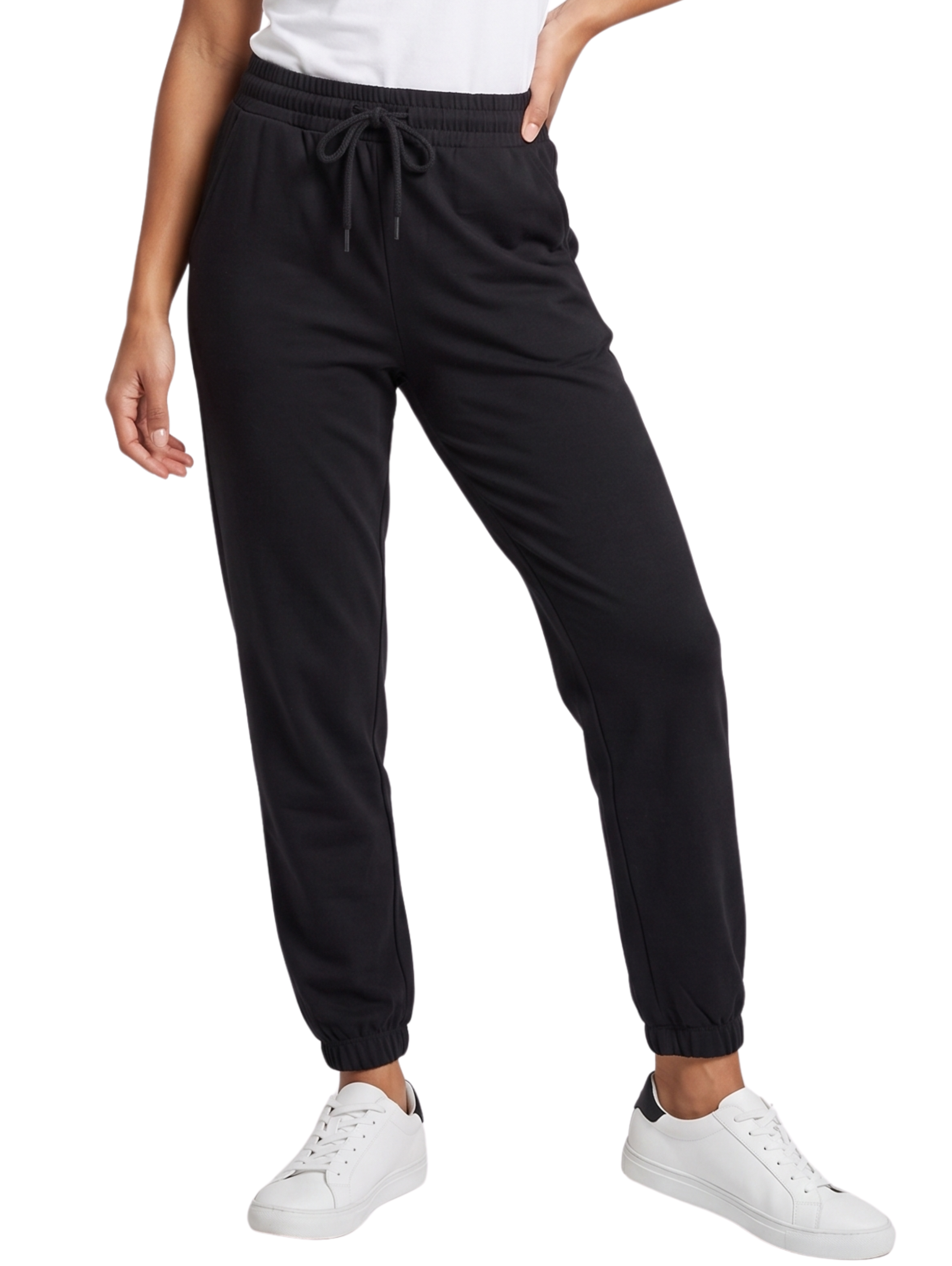 Black High Waisted Jogging With Elastic Waistband