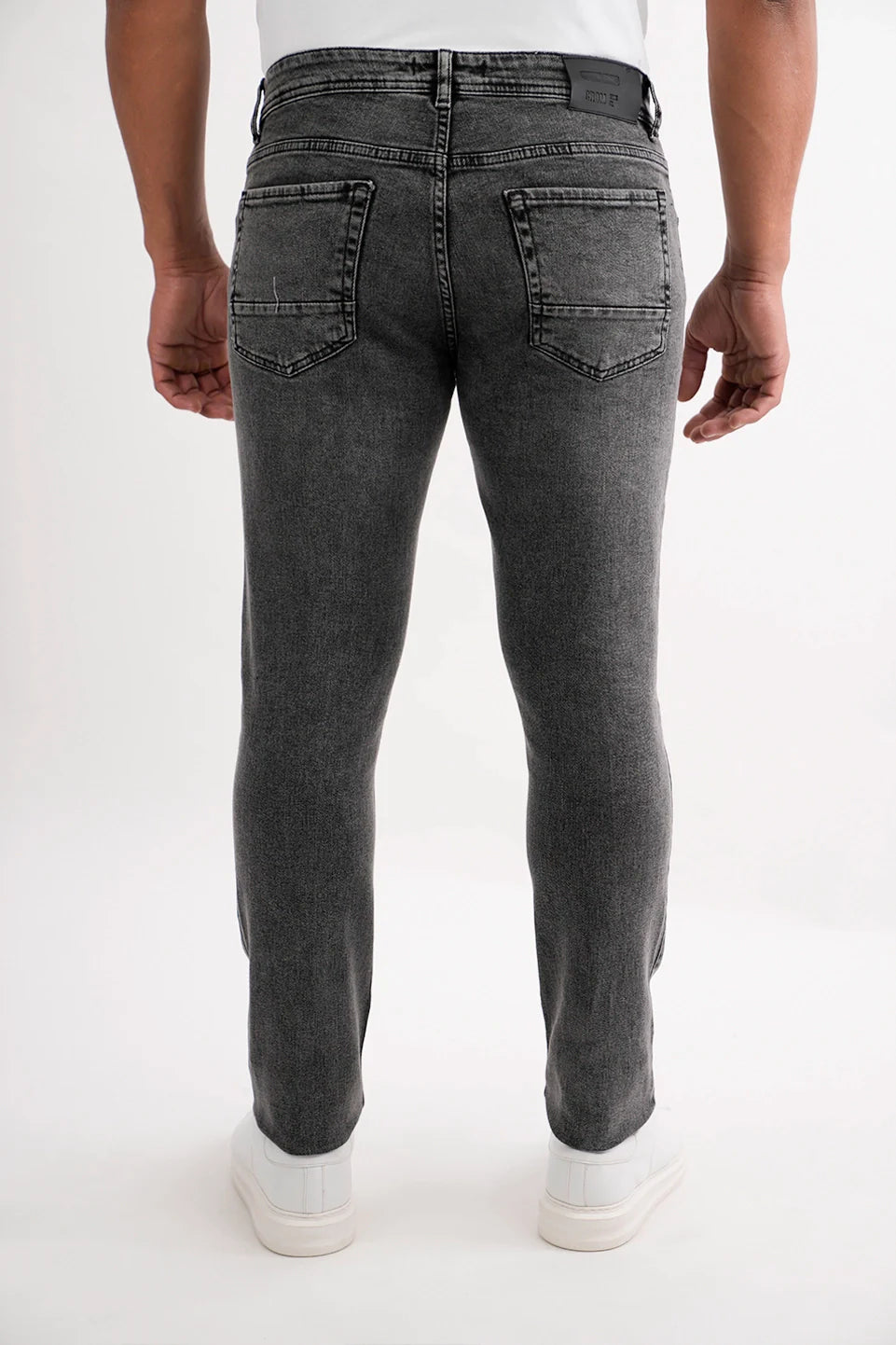 Grey Skinny Plain Jeans