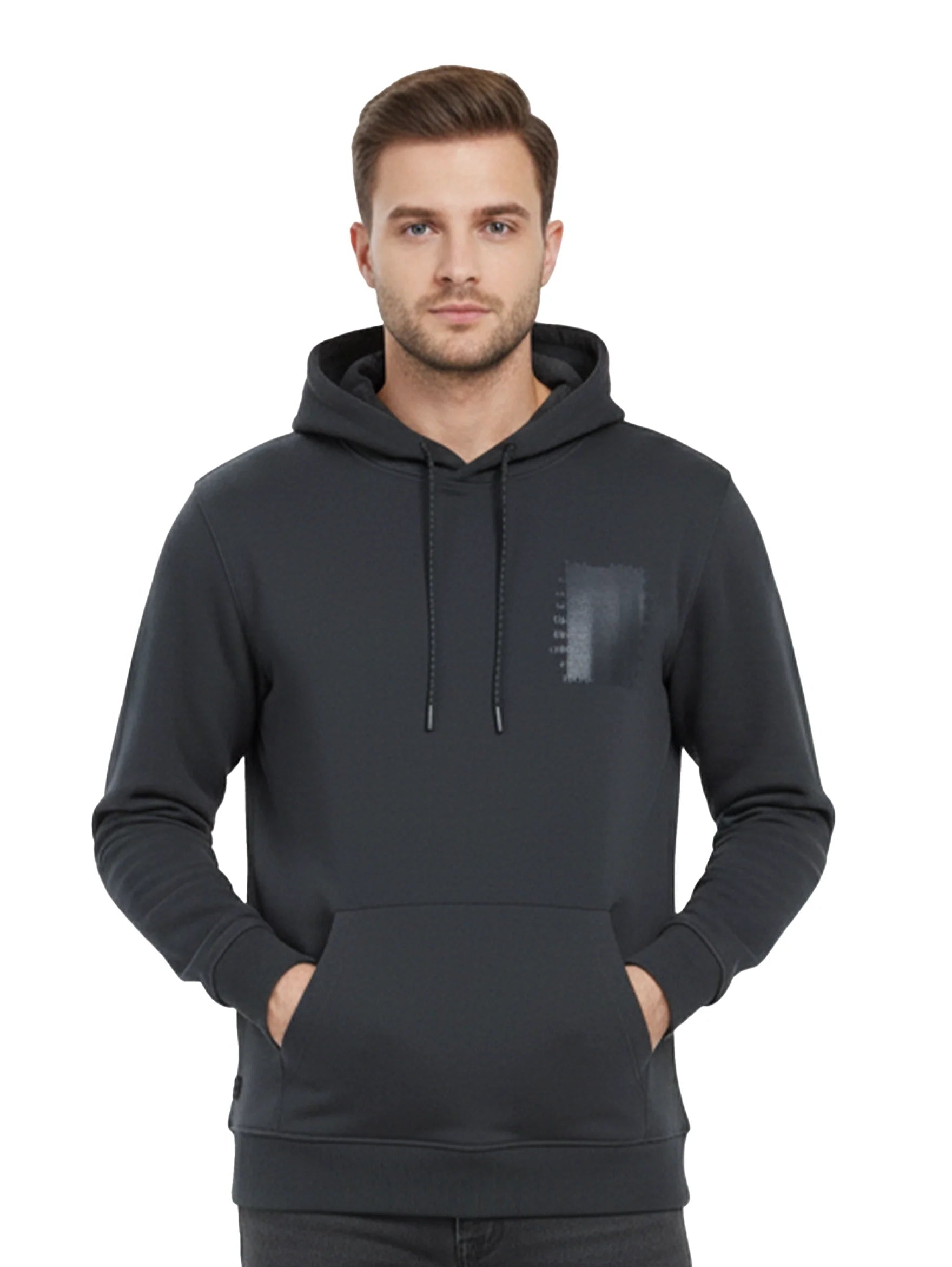 Black Hoodie With Back & Front Design
