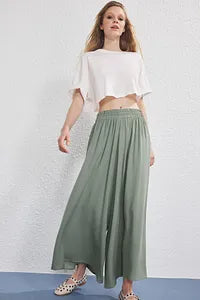 Trendyol Khaki Pant With Extra Wide Leg