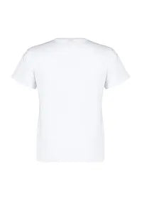 Trendyol Embroidery Pattern White T-shirt