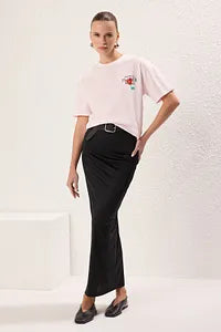 Trendyol Oversize Back Printed Fushia T-shirt