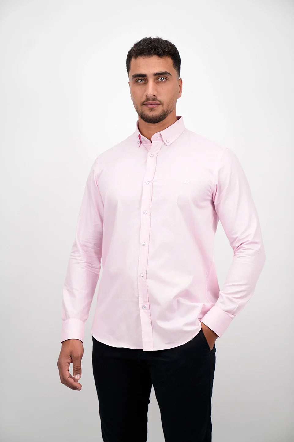 Long Sleeved Pink Casual Shirt