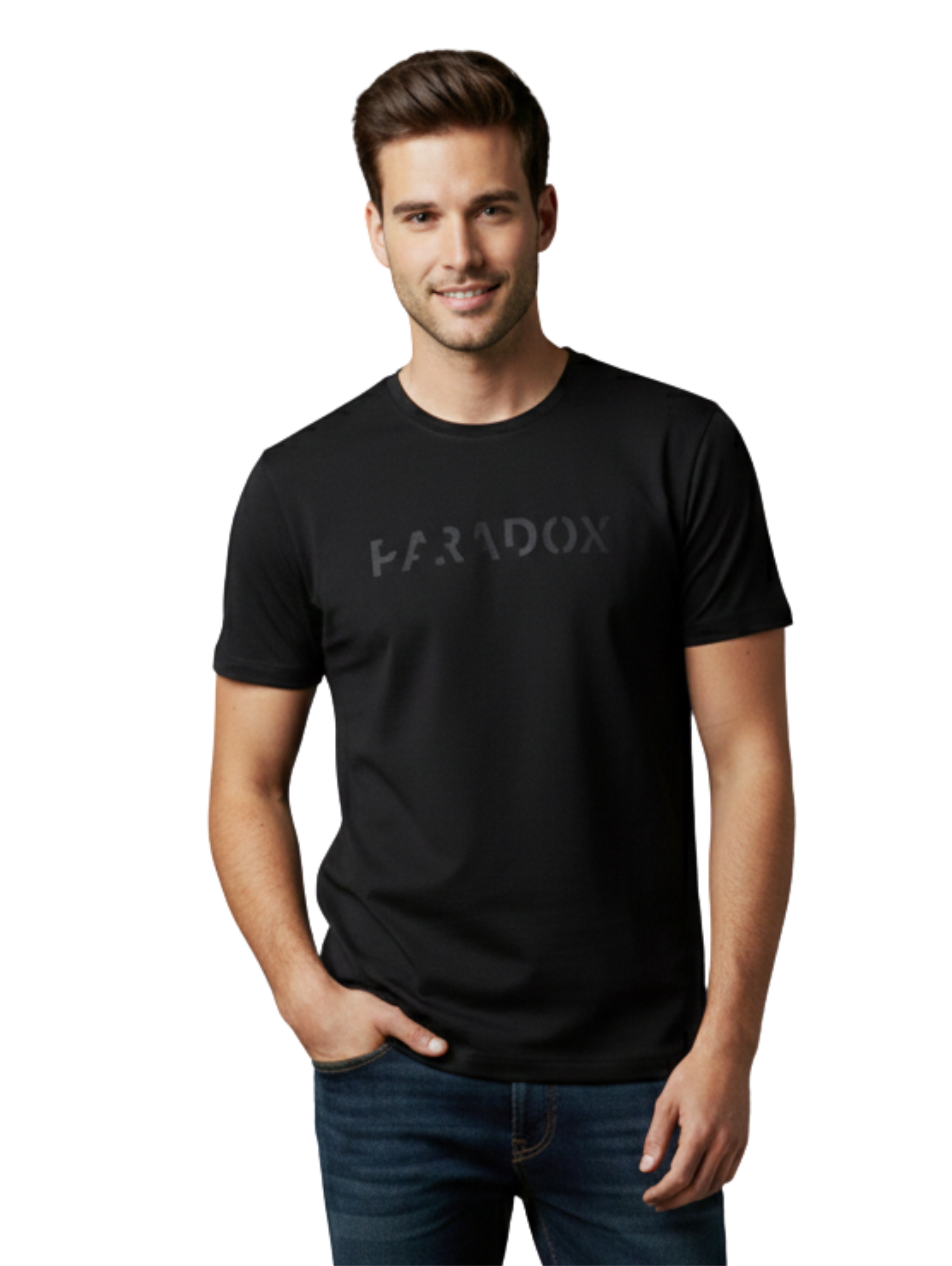 Round Neck Black T-shirt