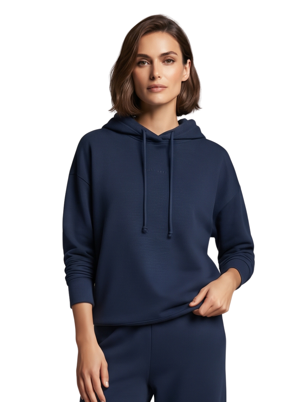 Navy Relaxed-Fit Hoodie & Jogger Set