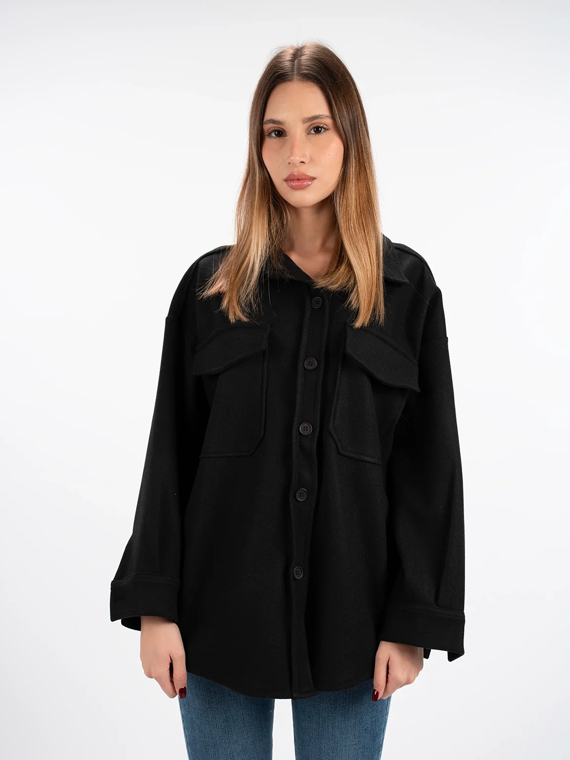 Warm Black Buttoned Shirt