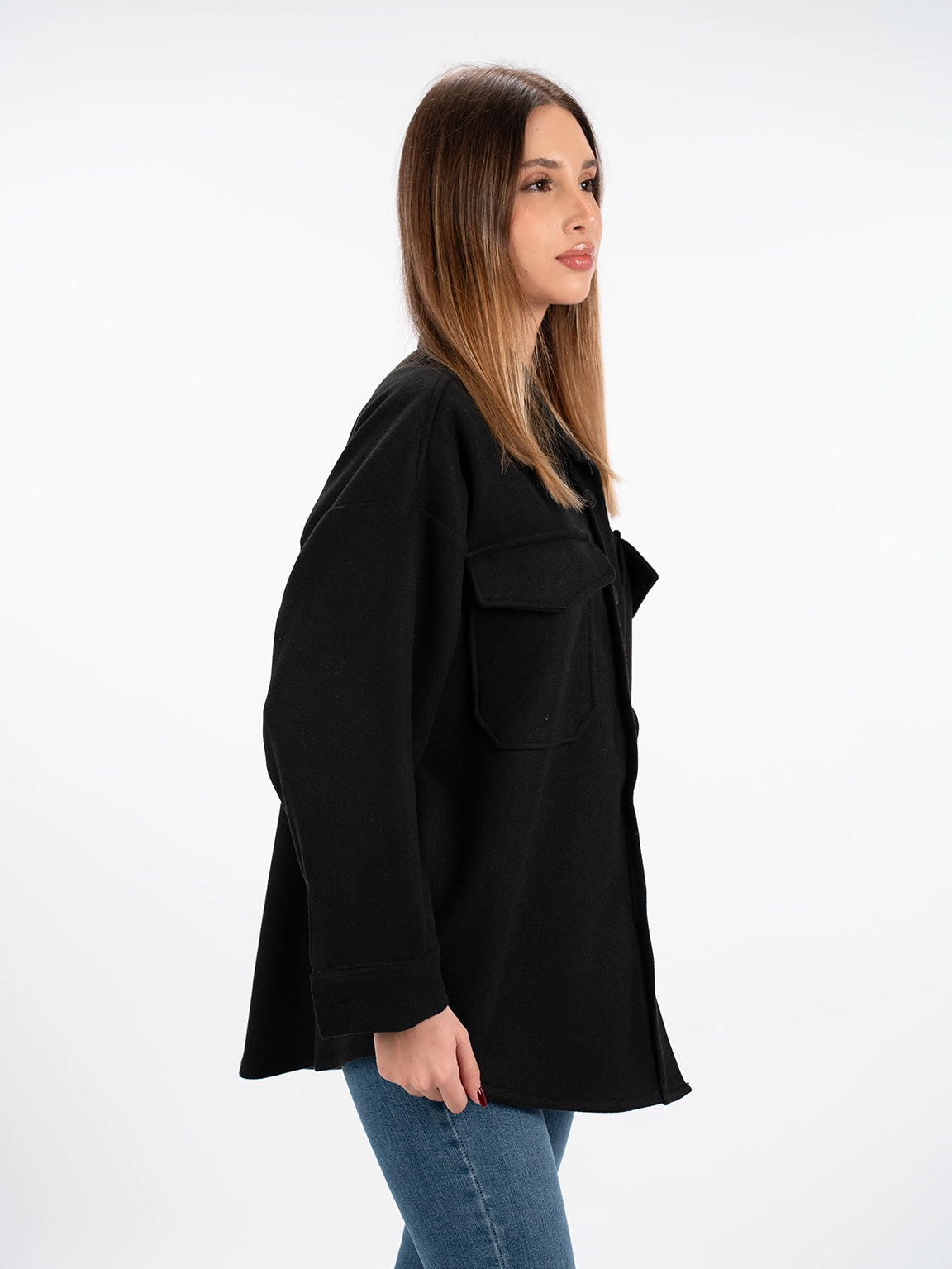 Warm Black Buttoned Shirt