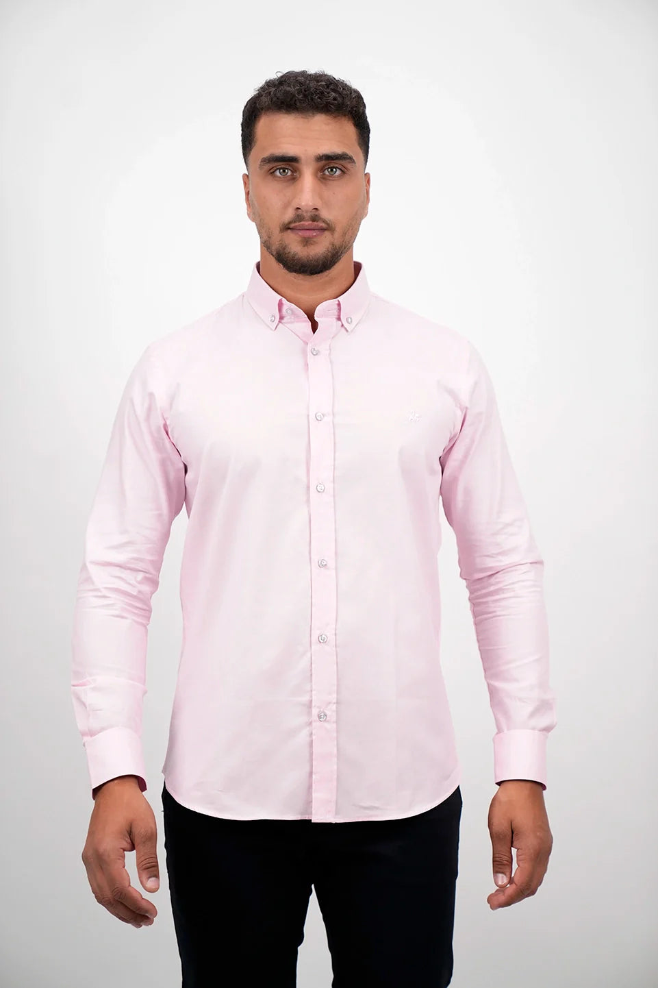 Long Sleeved Pink Casual Shirt