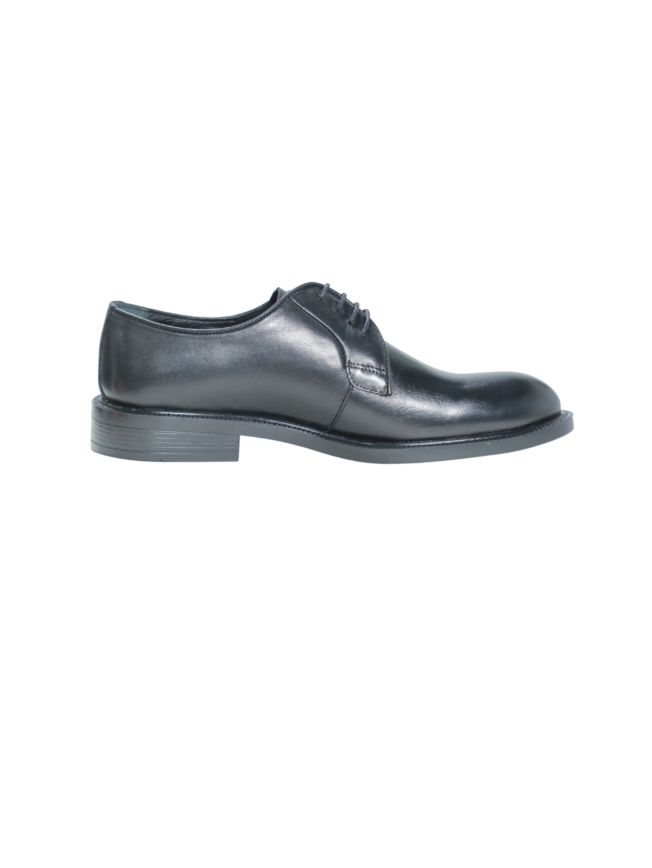 Chunky Lug Sole Derby Black Shoes