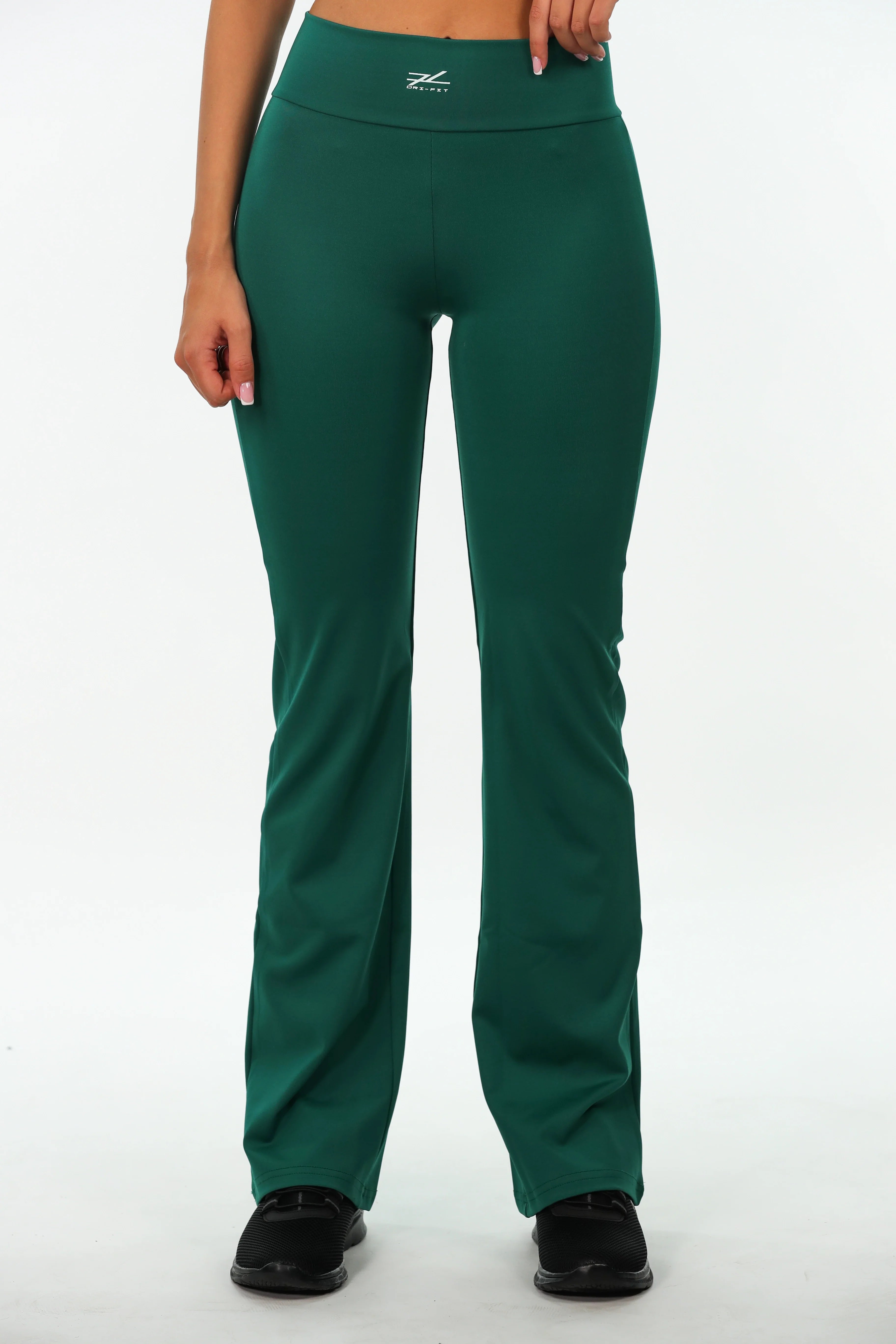 Green Flare Sport Legging