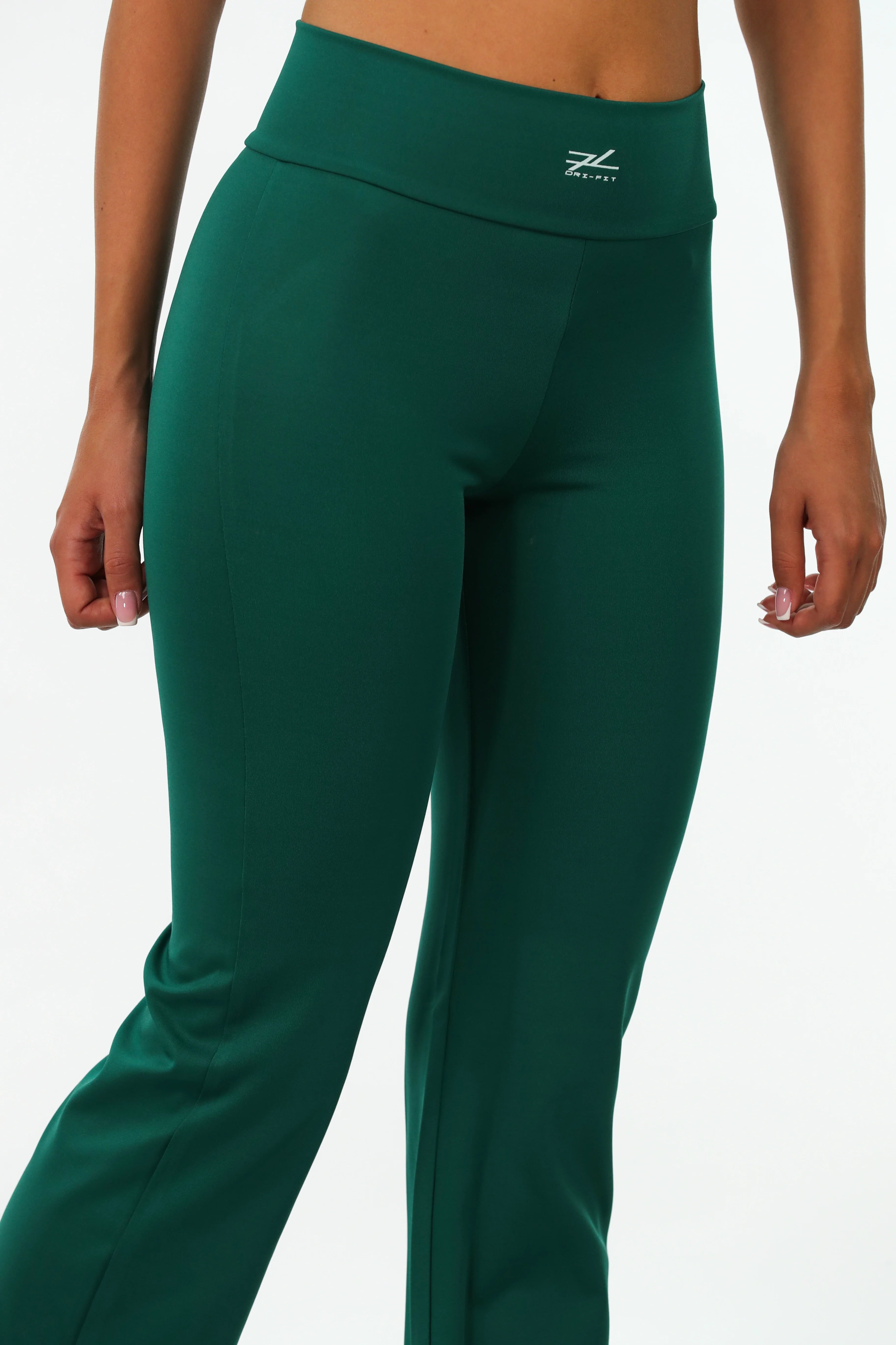 Green Flare Sport Legging